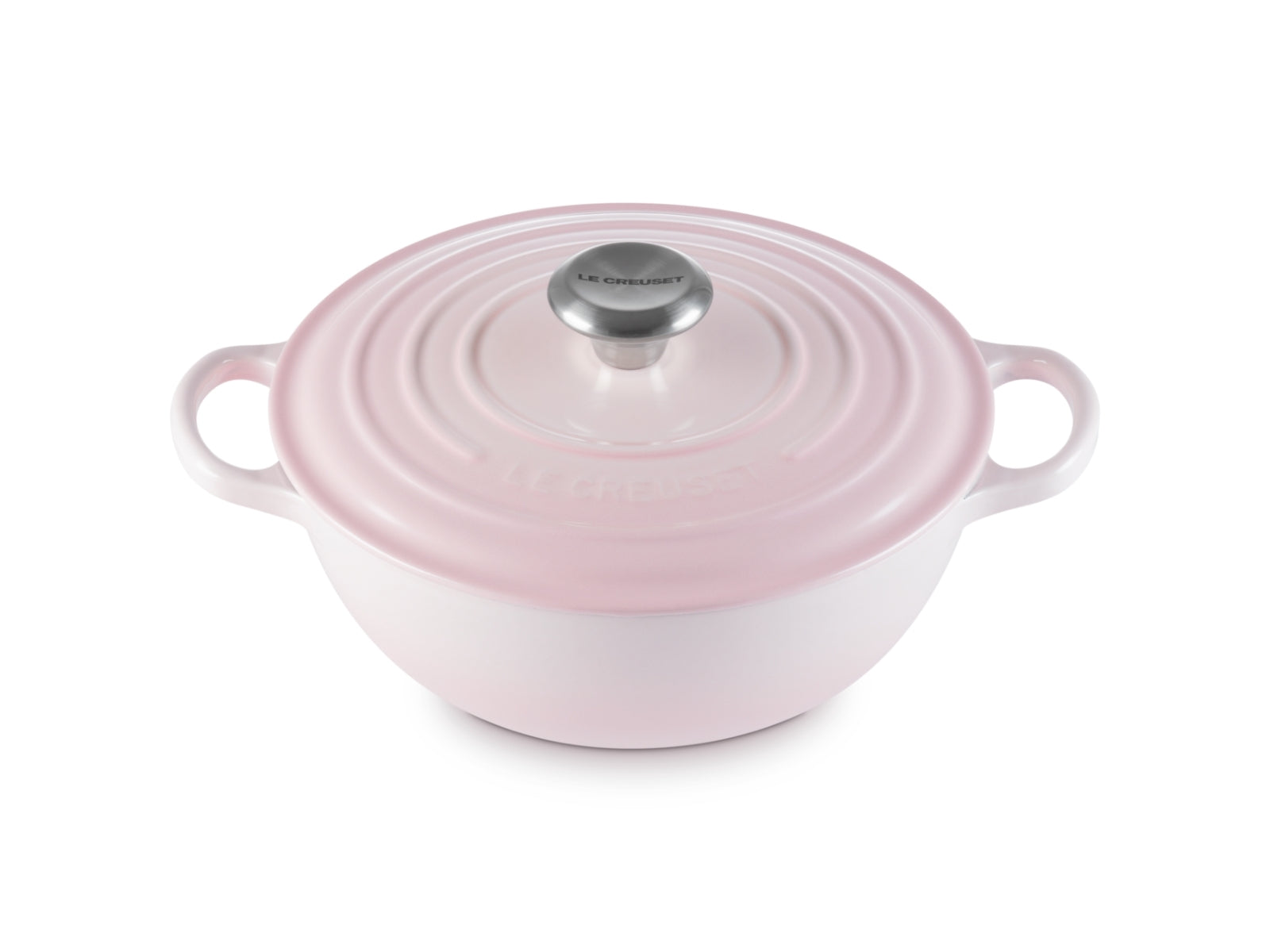 Le Creuset Bräter La Marmite Signature rund shell pink 24cm - Produktbild 1