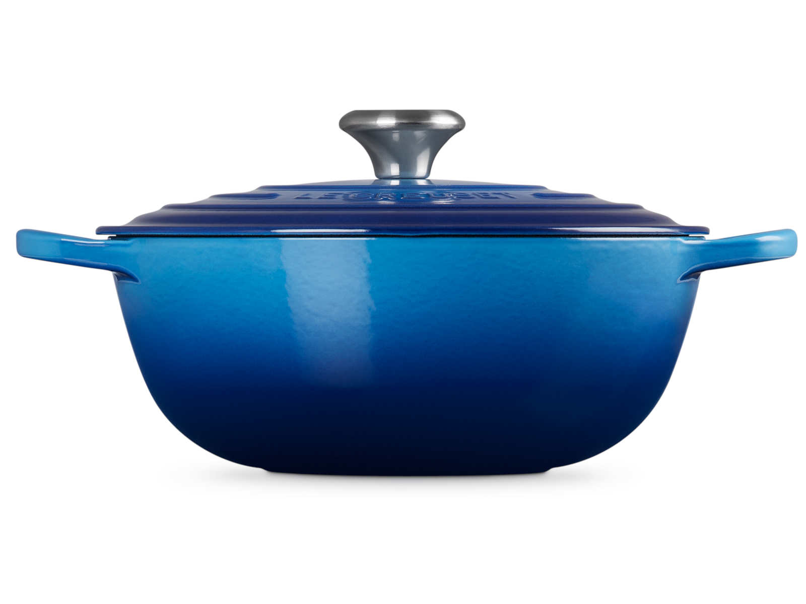 Le Creuset Bräter La Marmite Signature rund azure 27,5cm Freisteller 2
