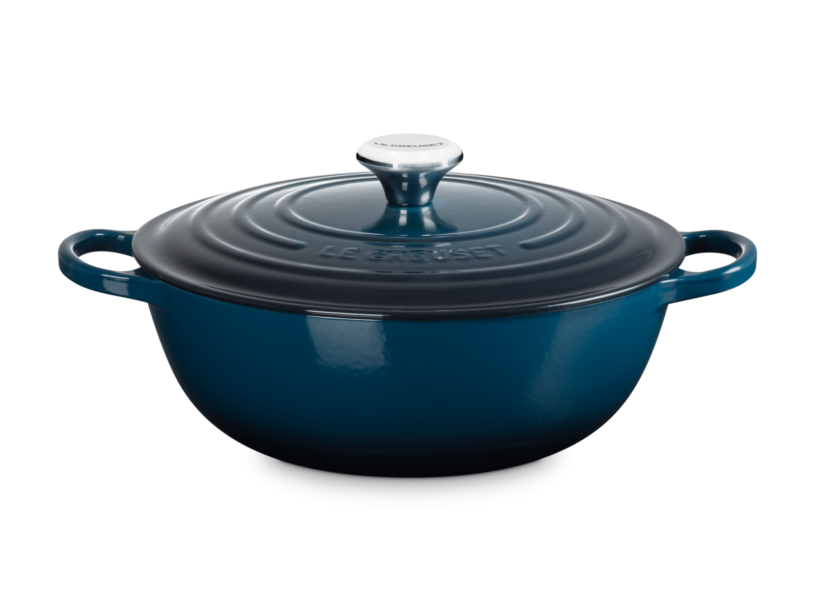 Le Creuset Bräter La Marmite Signature rund nuit 28cm Freisteller 2