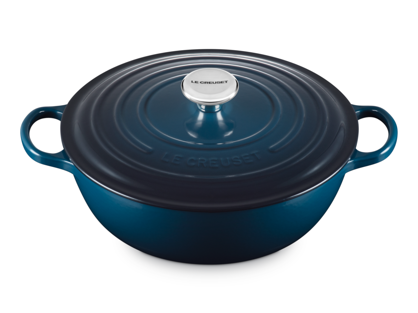 Le Creuset Bräter La Marmite Signature rund nuit 28cm Freisteller 1