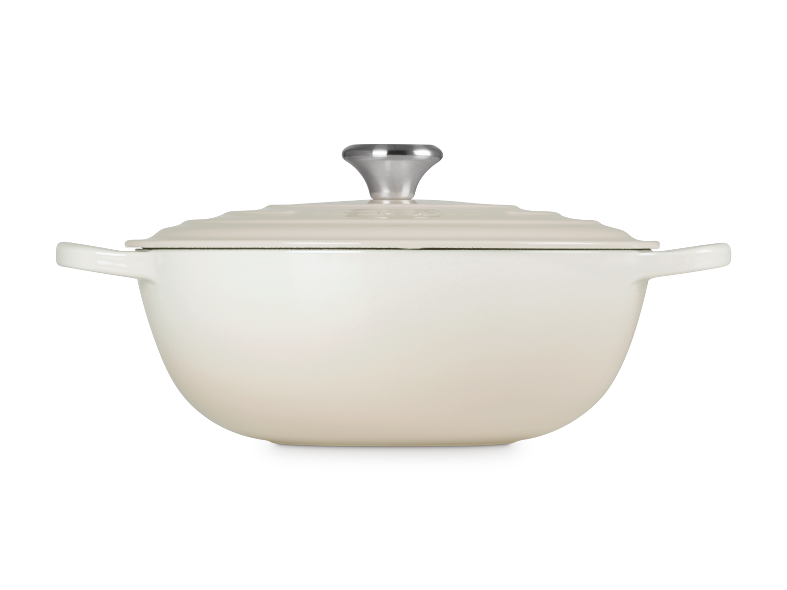 Le Creuset Bräter La Marmite Signature rund meringue 28cm Freisteller 5
