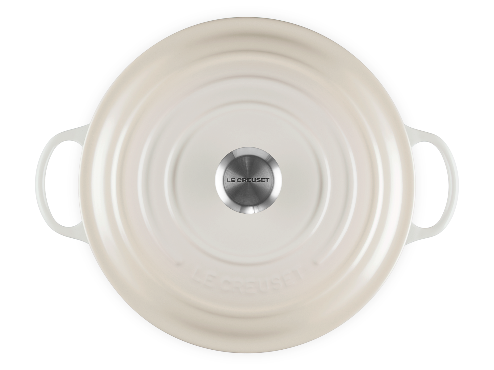 Le Creuset Bräter La Marmite Signature rund meringue 28cm Freisteller 4