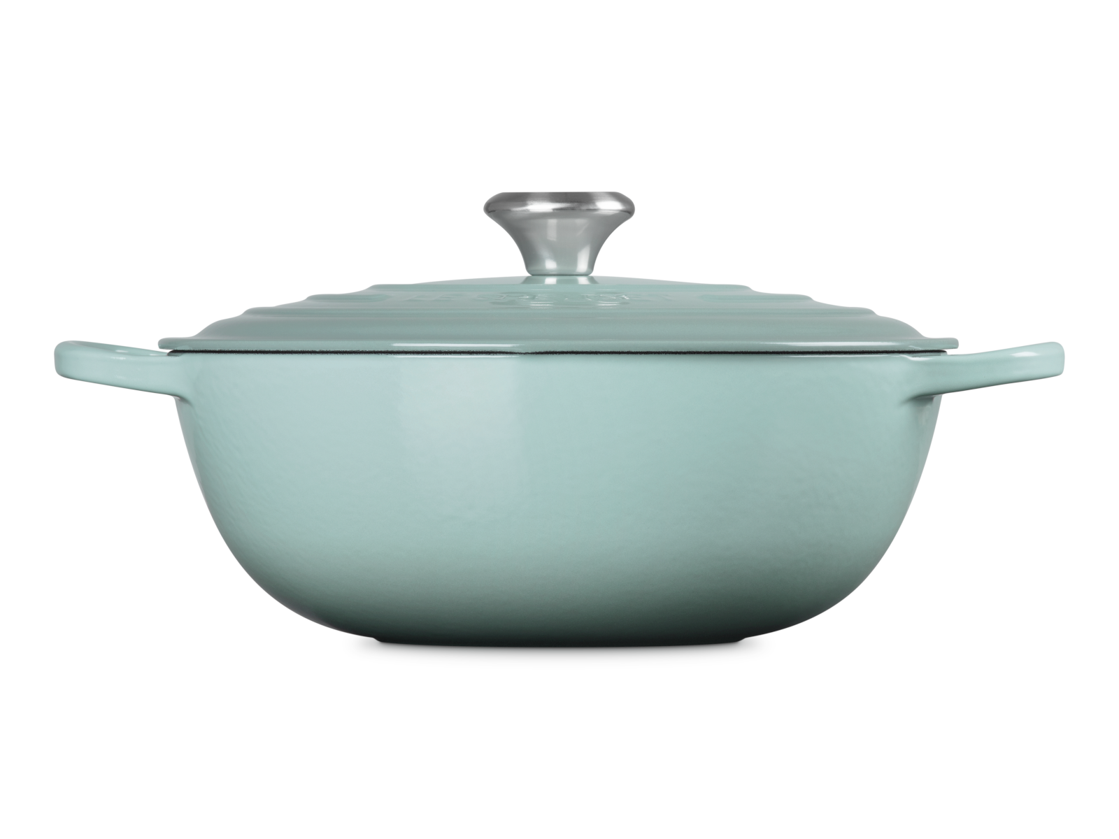 Le Creuset Bräter La Marmite Signature rund sea salt 28cm Freisteller 1