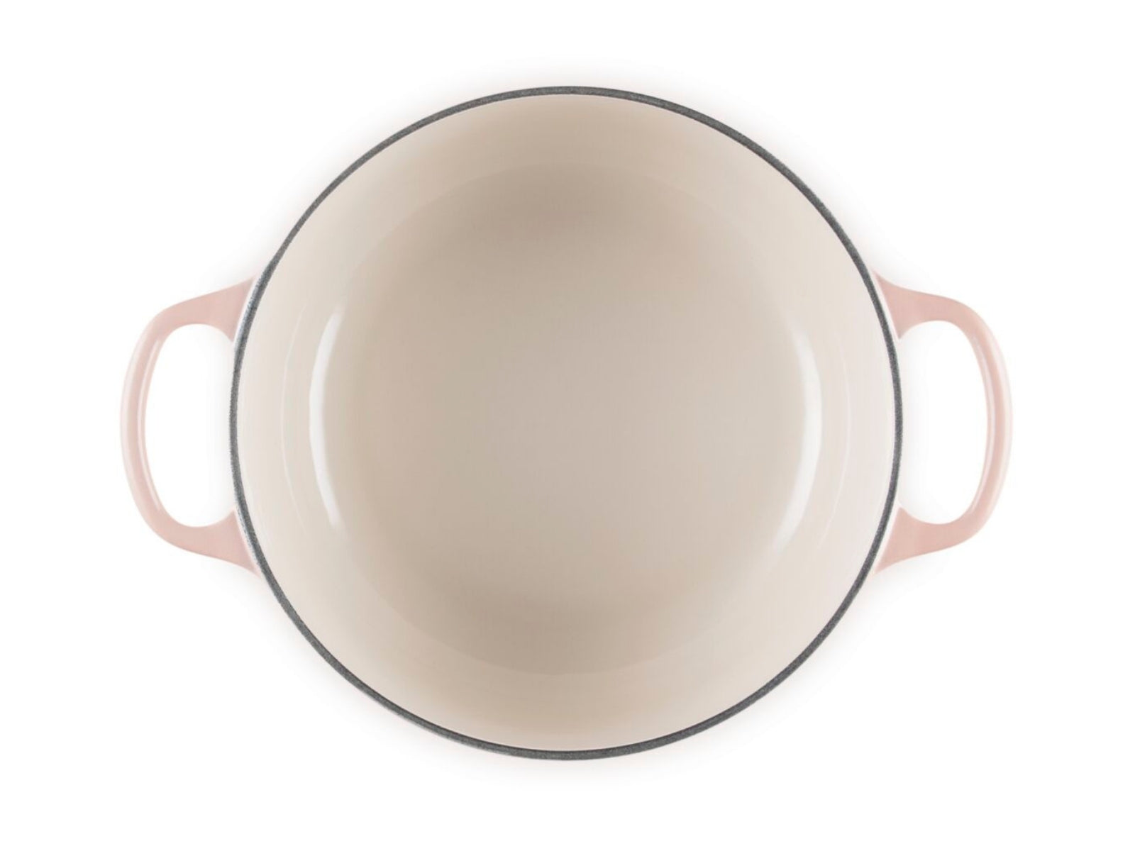 Le Creuset Bräter Signature rund mit Goldknopf pêche 20cm - Produktbild 5