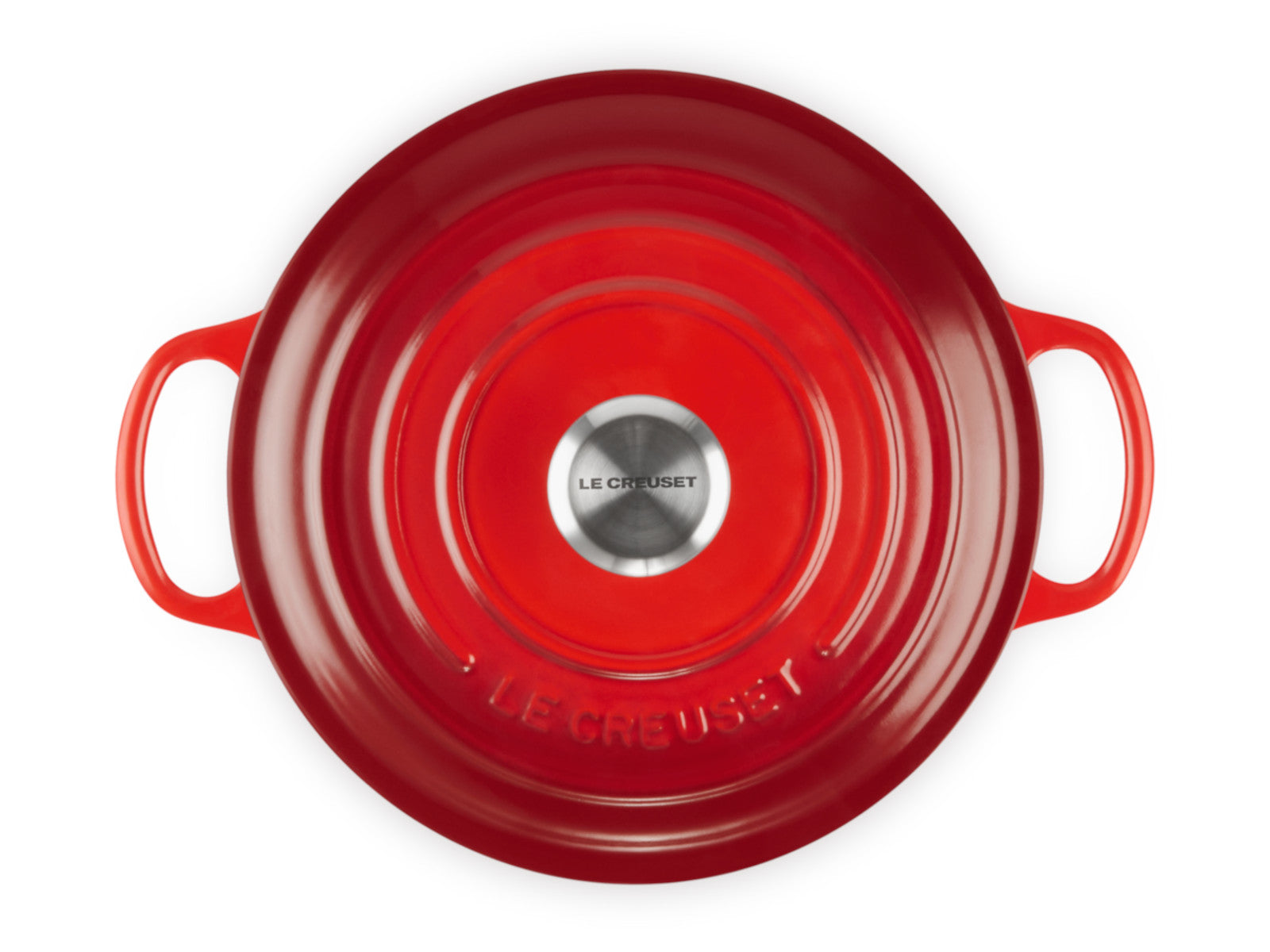 Le Creuset Bräter Signature rund kirschrot 22cm Freisteller 5
