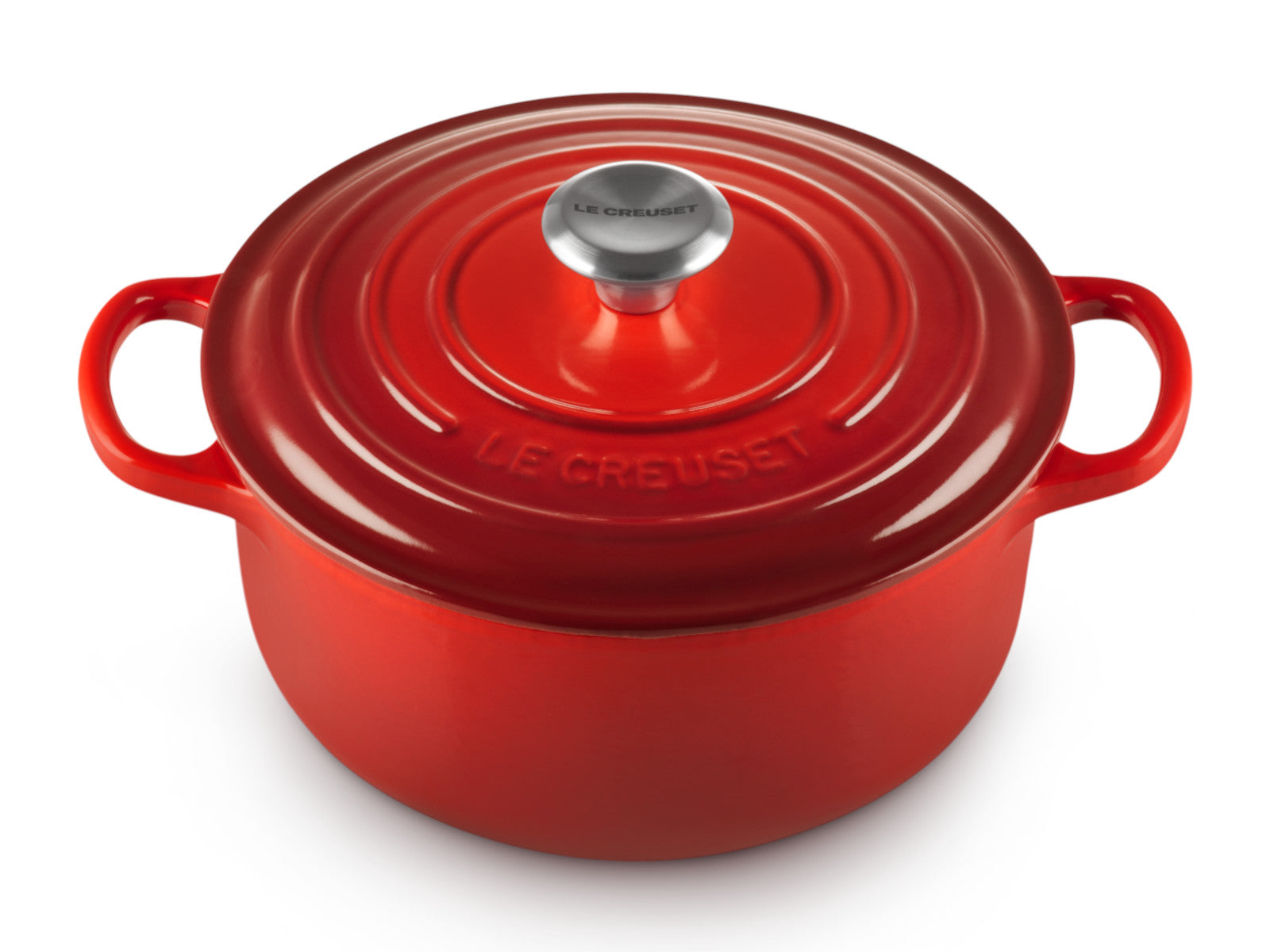 Le Creuset Bräter Signature rund kirschrot 22cm Freisteller 3