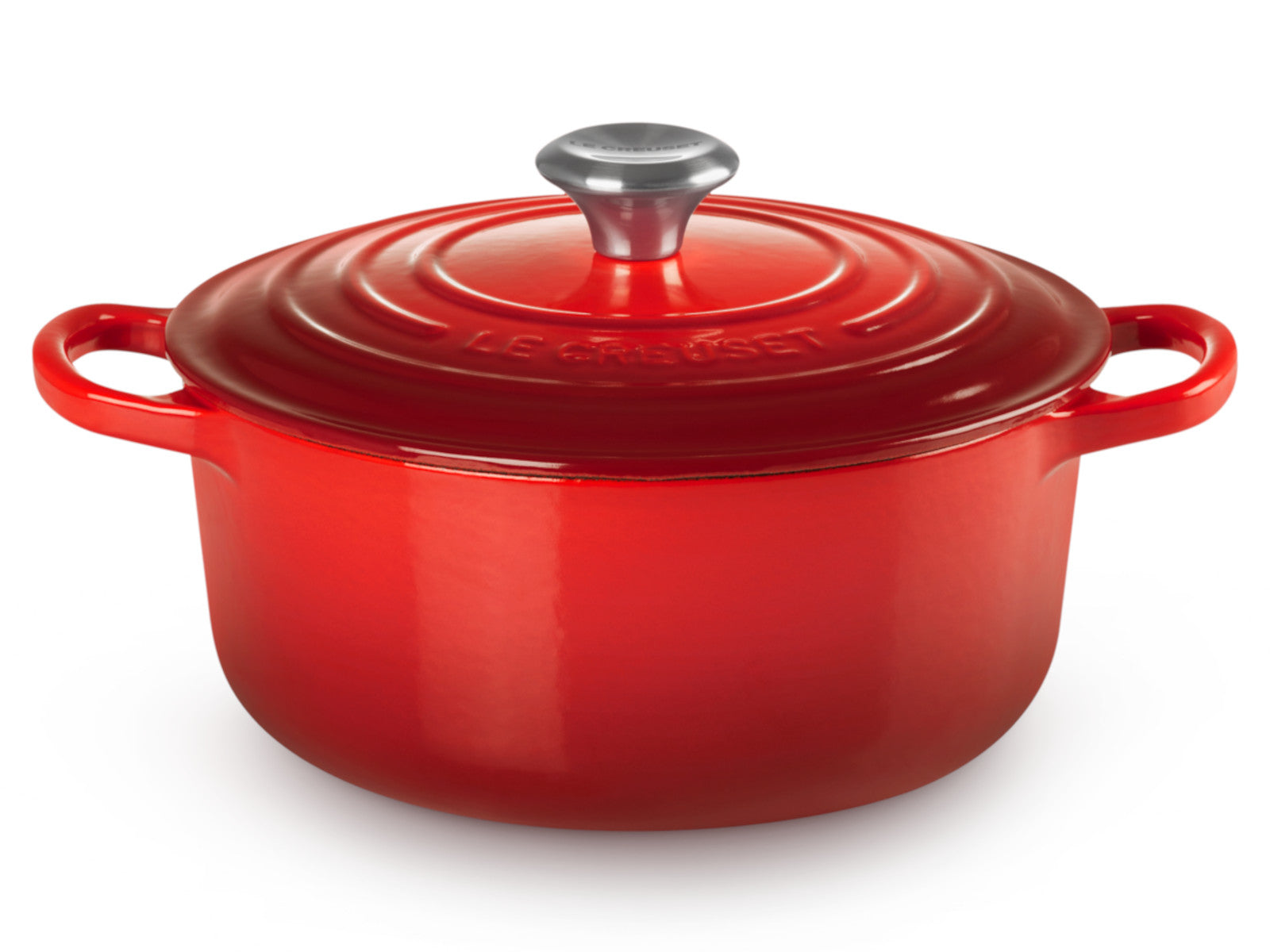 Le Creuset Bräter Signature rund kirschrot 22cm Freisteller 1