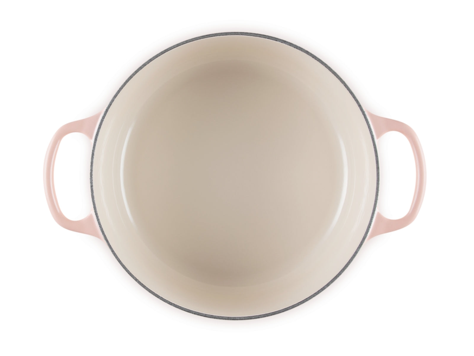 Le Creuset Bräter Signature rund mit Goldknopf pêche 24cm - Produktbild 5