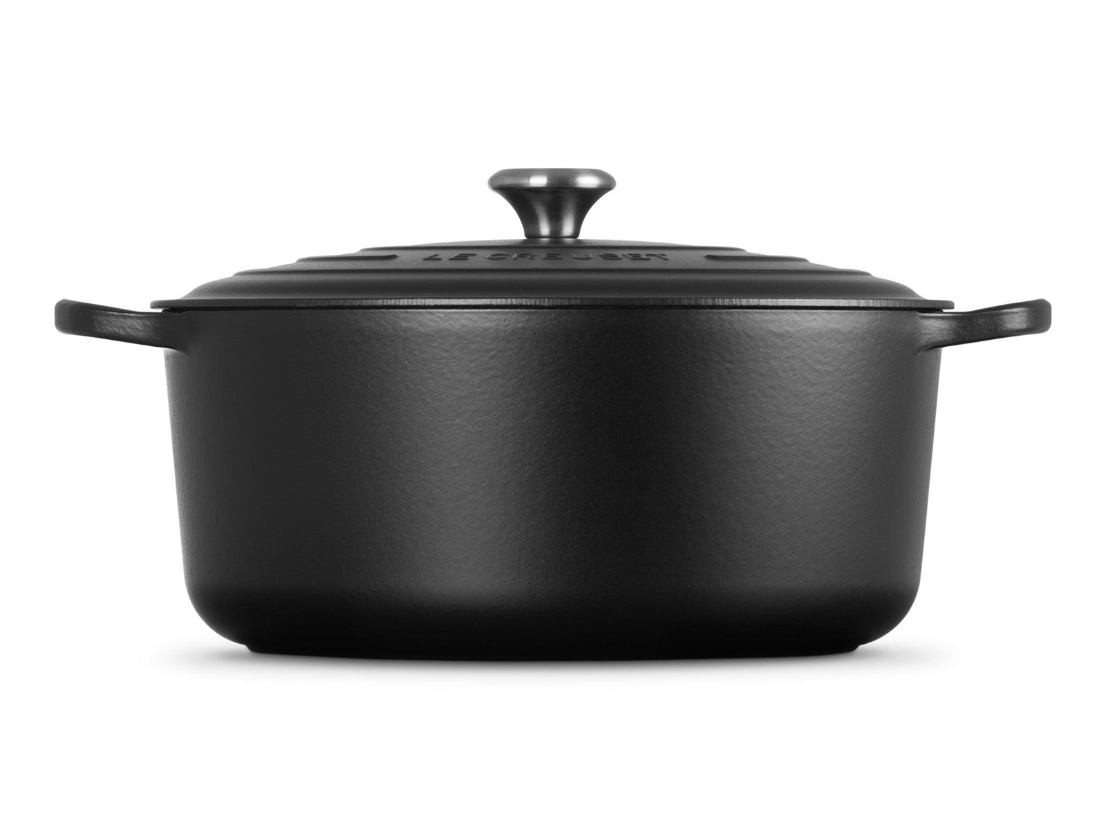 Le Creuset Bräter Signature rund schwarz matt 34cm Freisteller 2