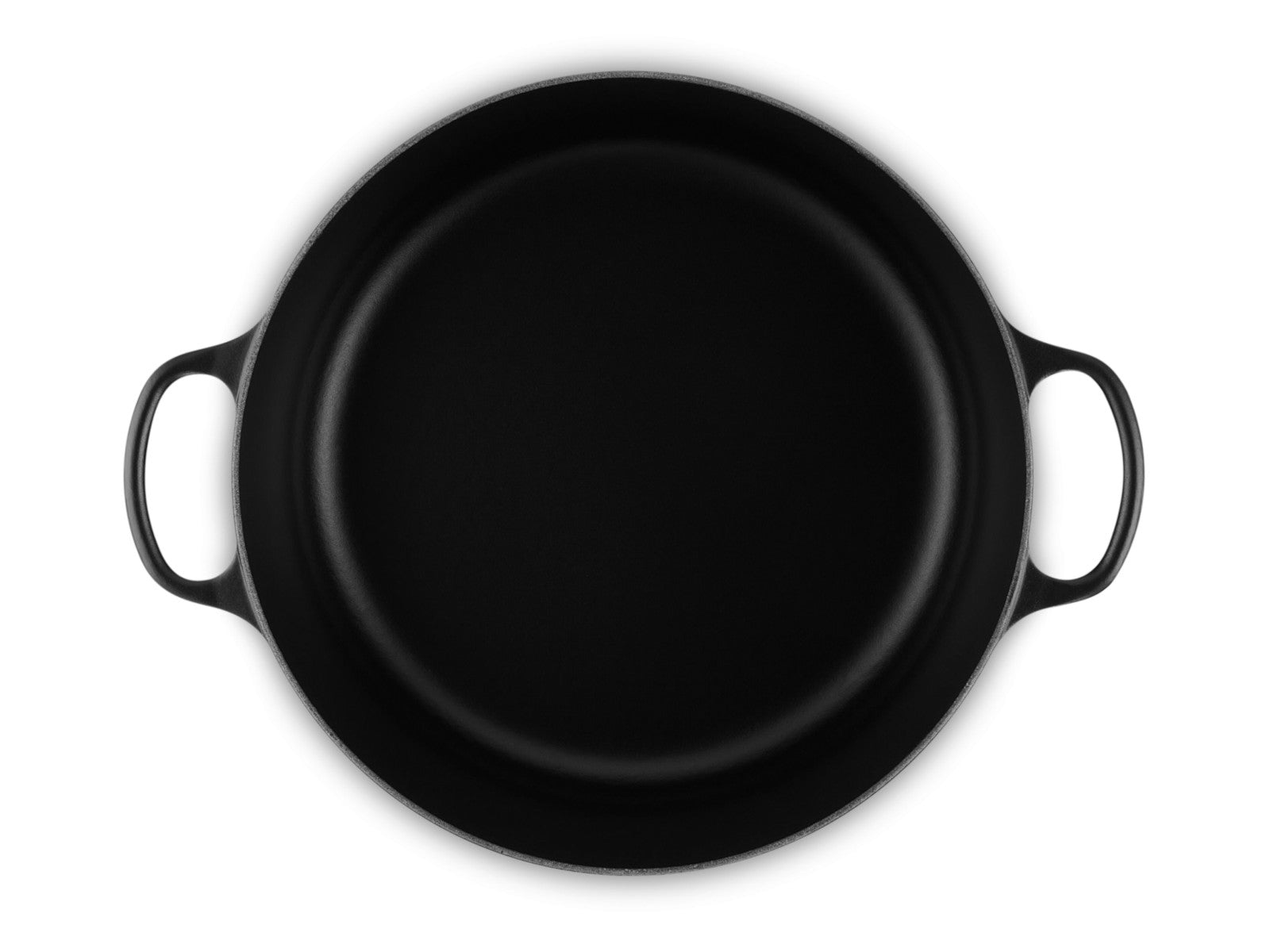 Le Creuset Bräter Signature rund schwarz matt 34cm Freisteller 4