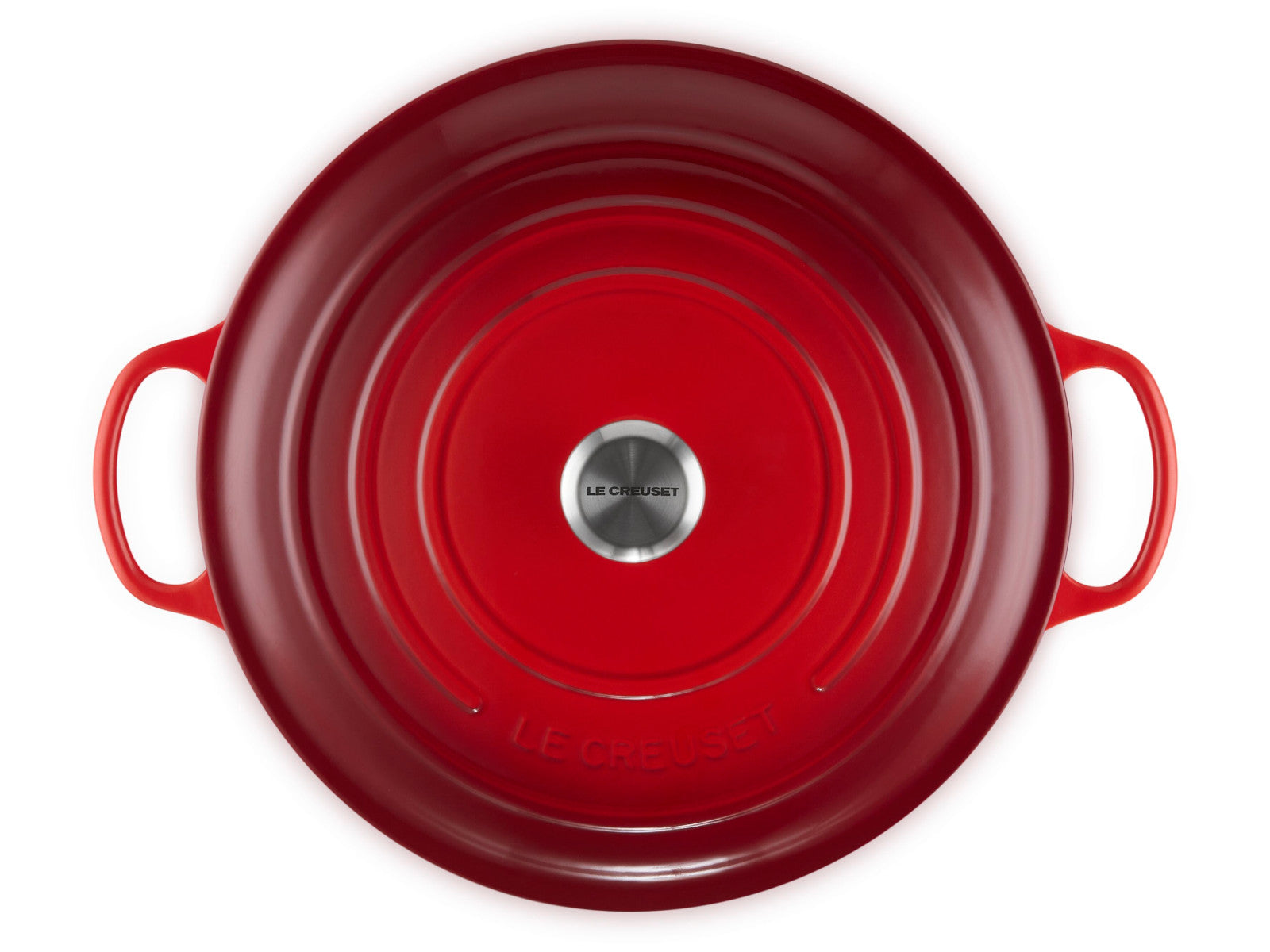 Le Creuset Bräter Signature rund kirschrot 34cm Freisteller 4