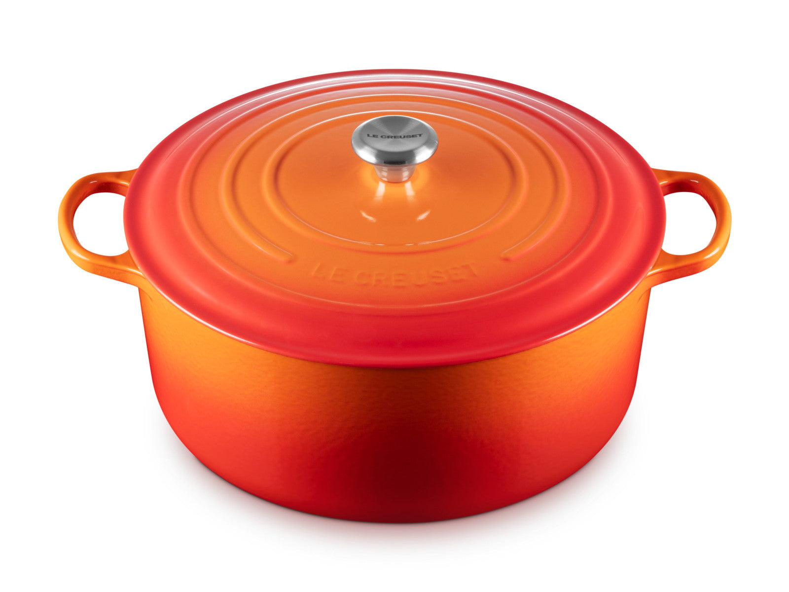 Le Creuset Bräter Signature rund orange 34cm Freisteller 3