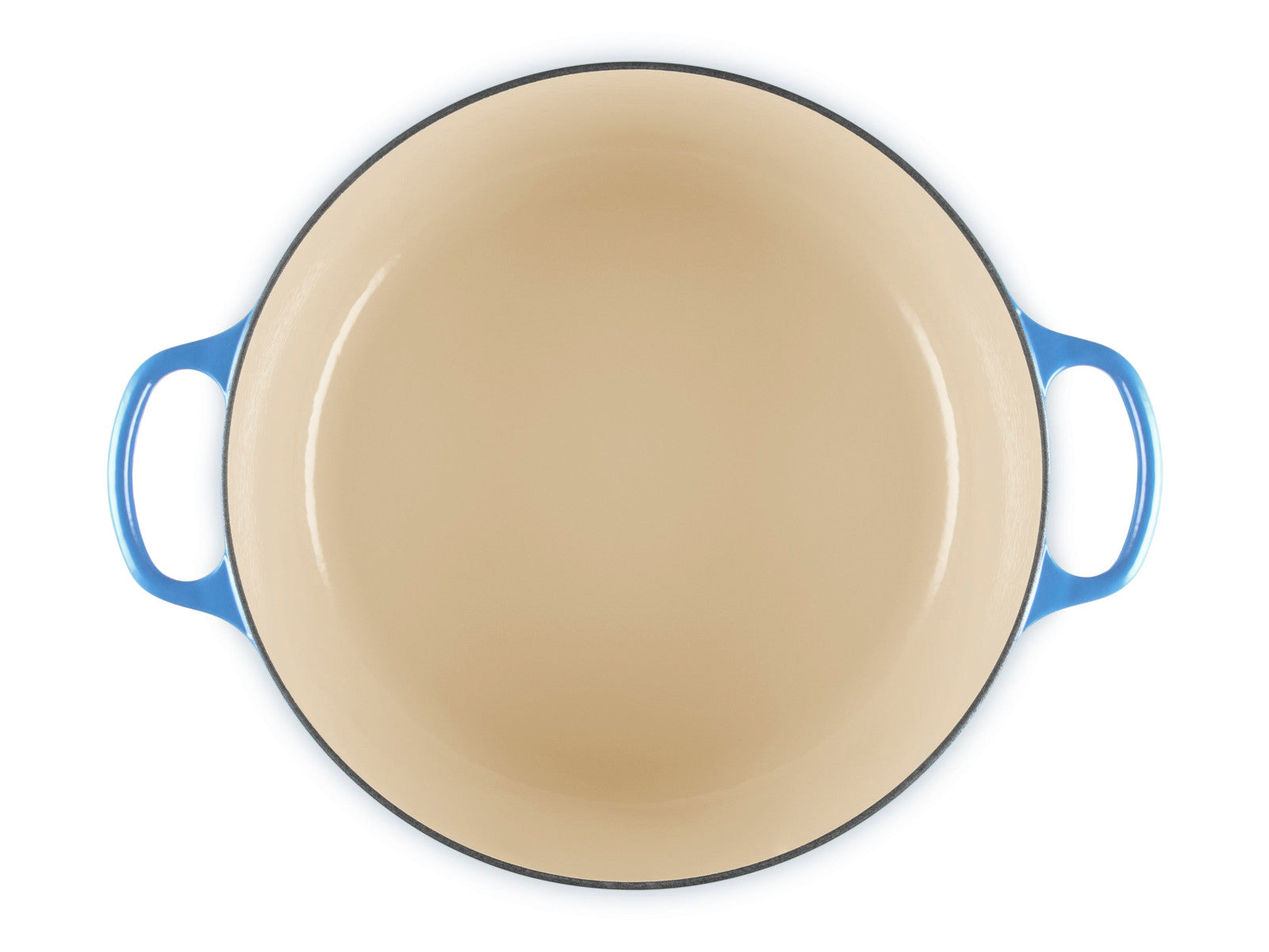 Le Creuset Bräter Signature rund azure 34cm Freisteller 4