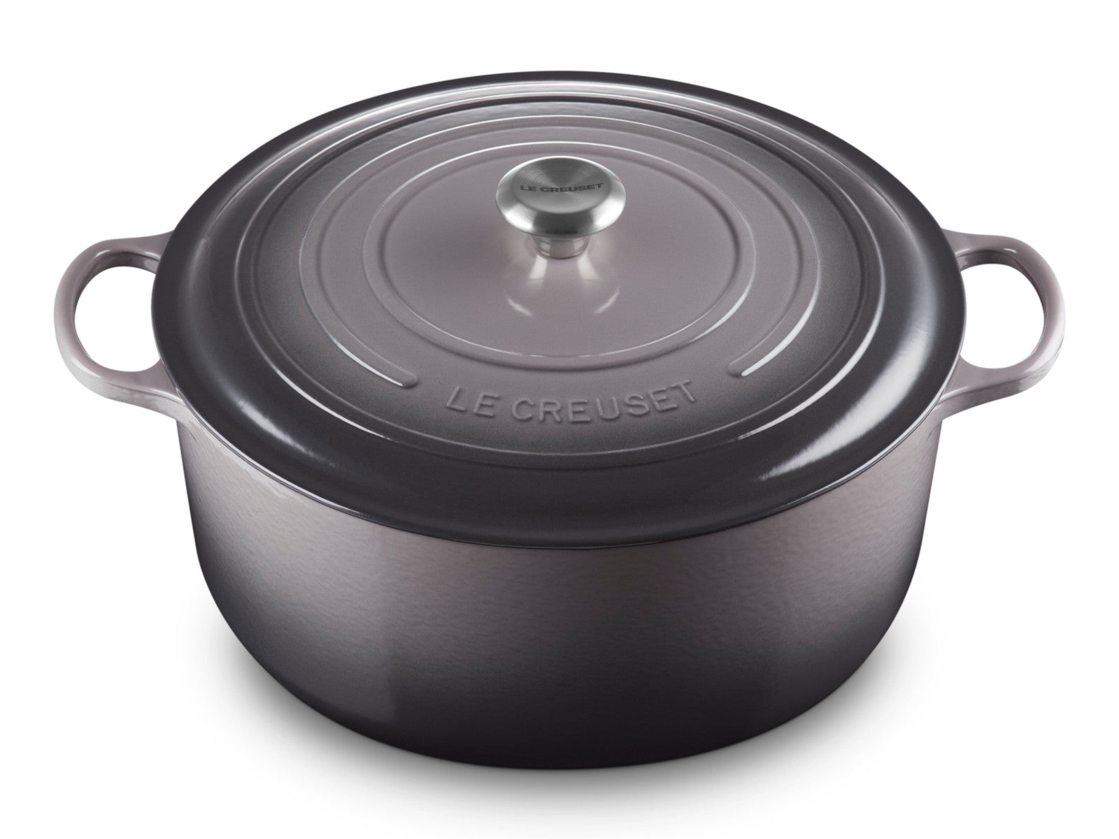Le Creuset Bräter Signature rund flint 34cm Freisteller 3