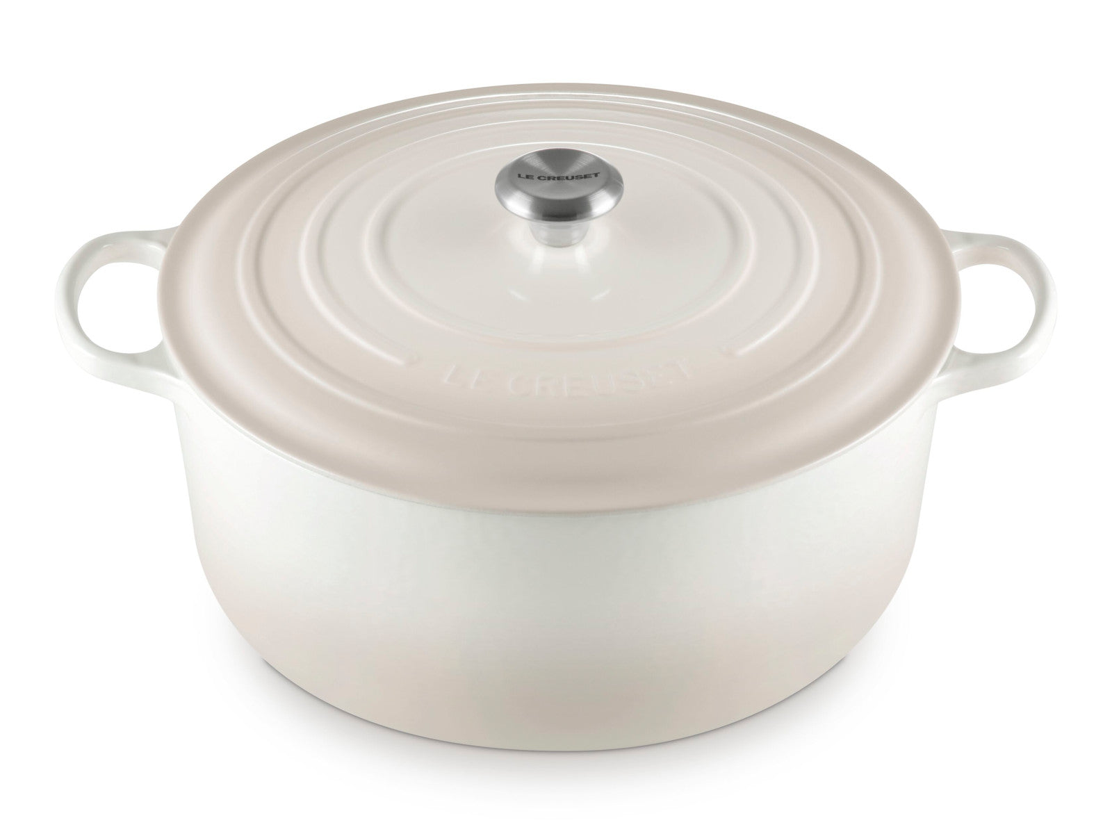 Le Creuset Bräter Signature rund meringue 34cm Freisteller 3