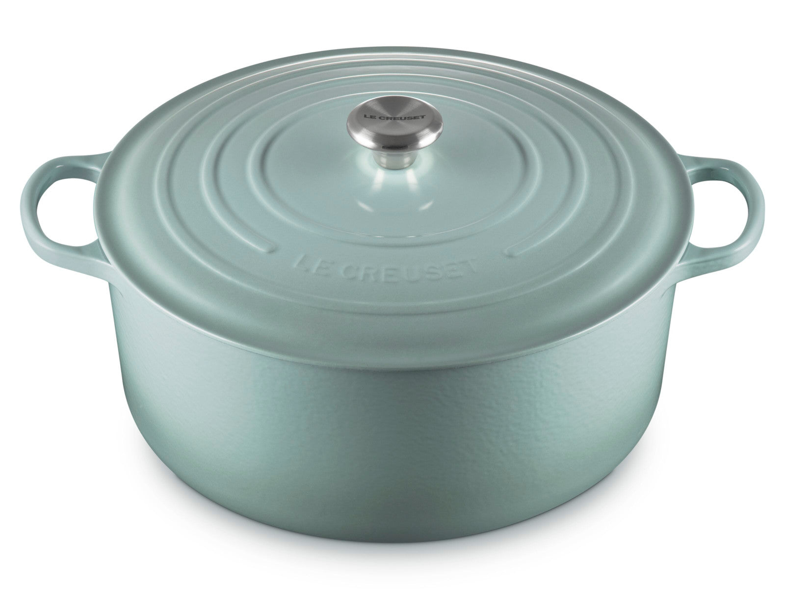 Le Creuset Bräter Signature rund sea salt 34cm Freisteller 3