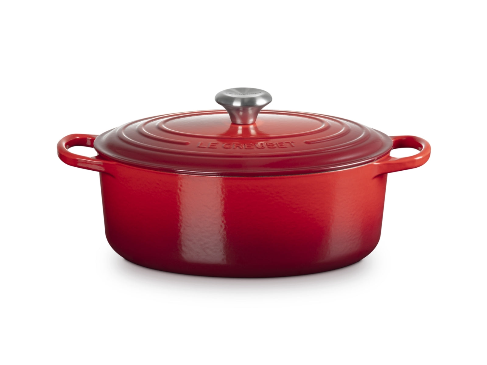 Le Creuset Bräter Signature oval kirschrot 29cm - Produktbild 1