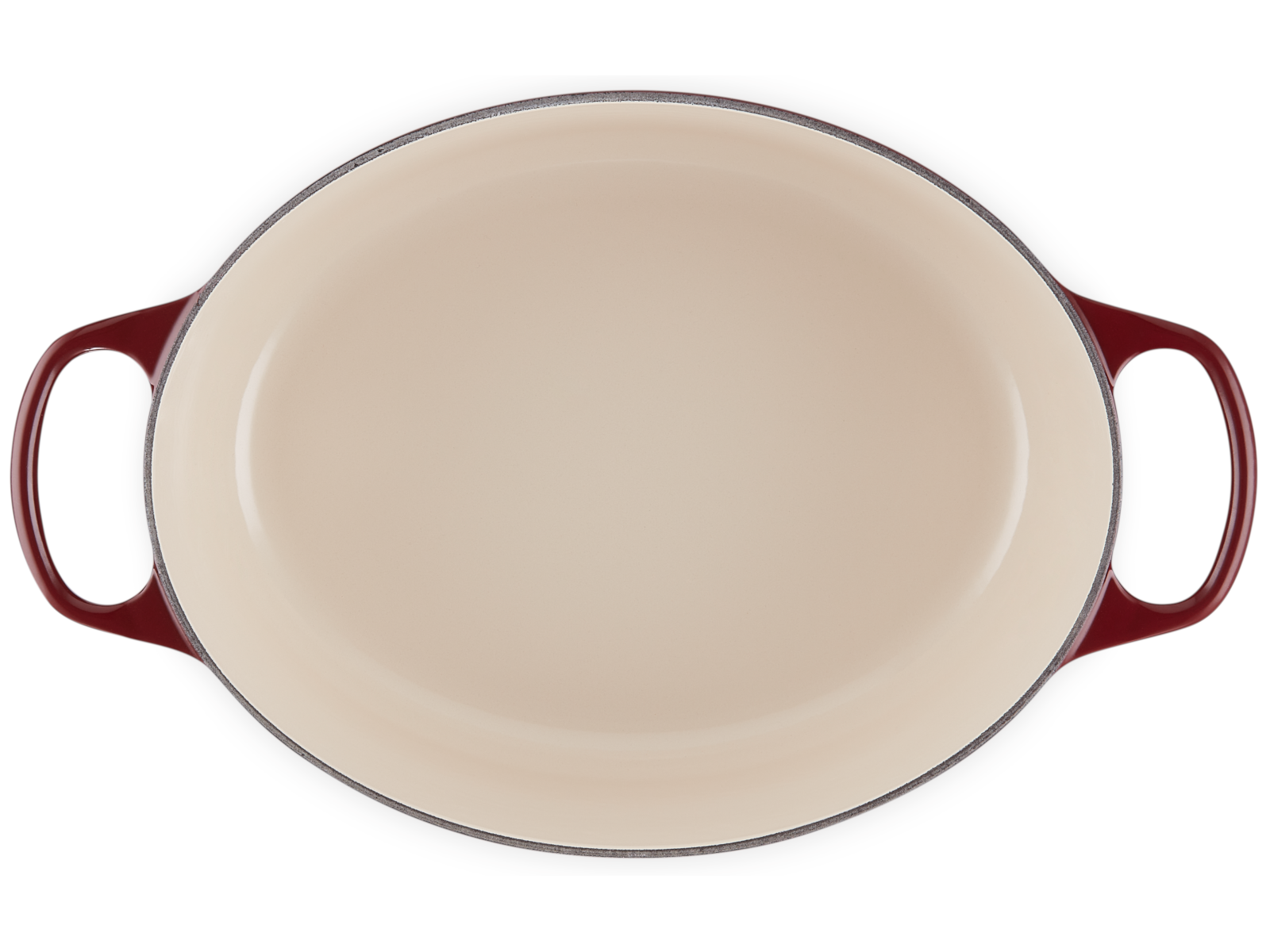 Le Creuset Bräter Signatur oval garnet 25,7cm Freisteller 5