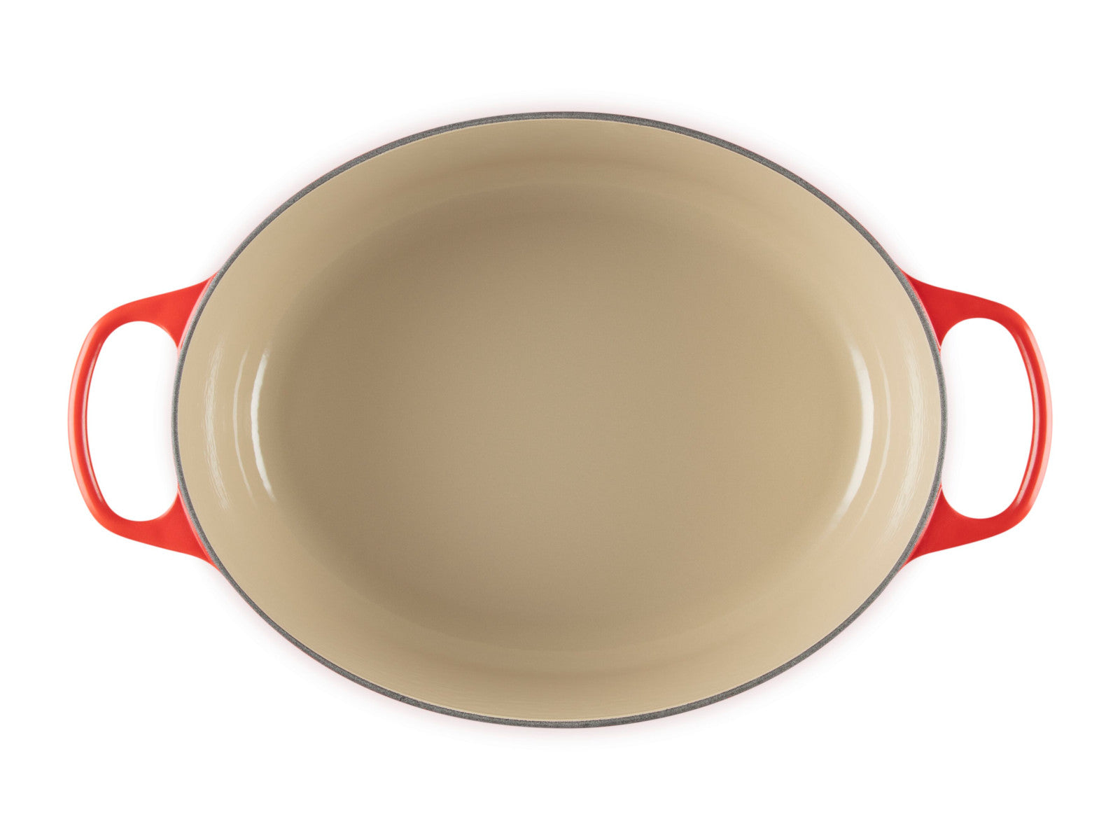 Le Creuset Bräter Signature oval kirschrot 33cm Freisteller 5