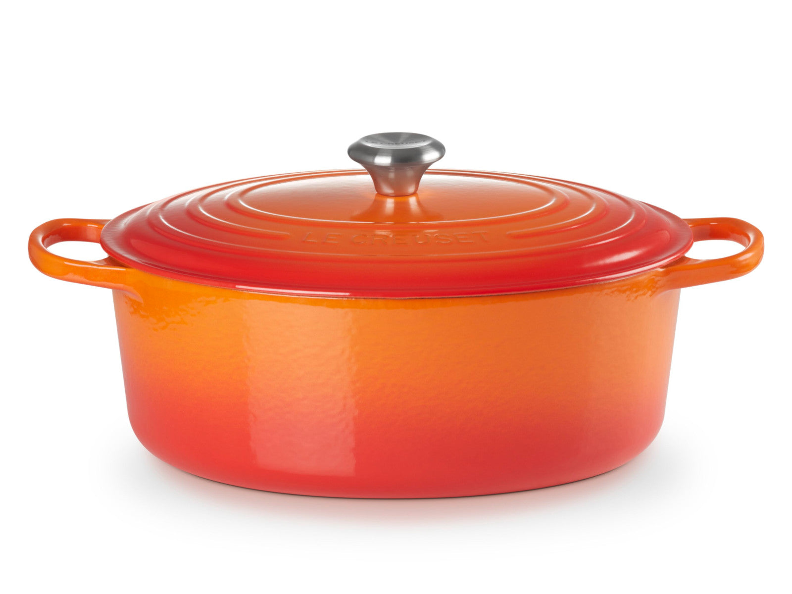 Le Creuset Bräter Signature oval ofenrot 33cm Freisteller 1