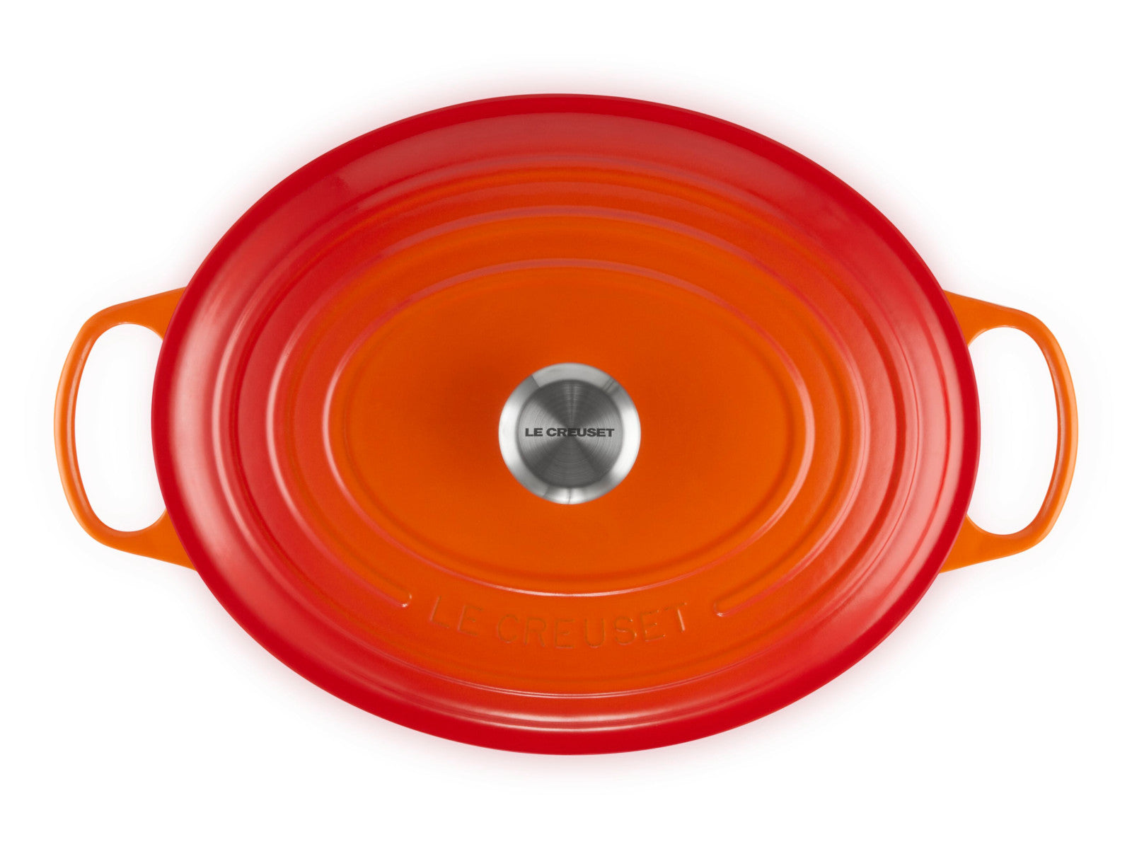 Le Creuset Bräter Signature oval ofenrot 33cm Freisteller 2