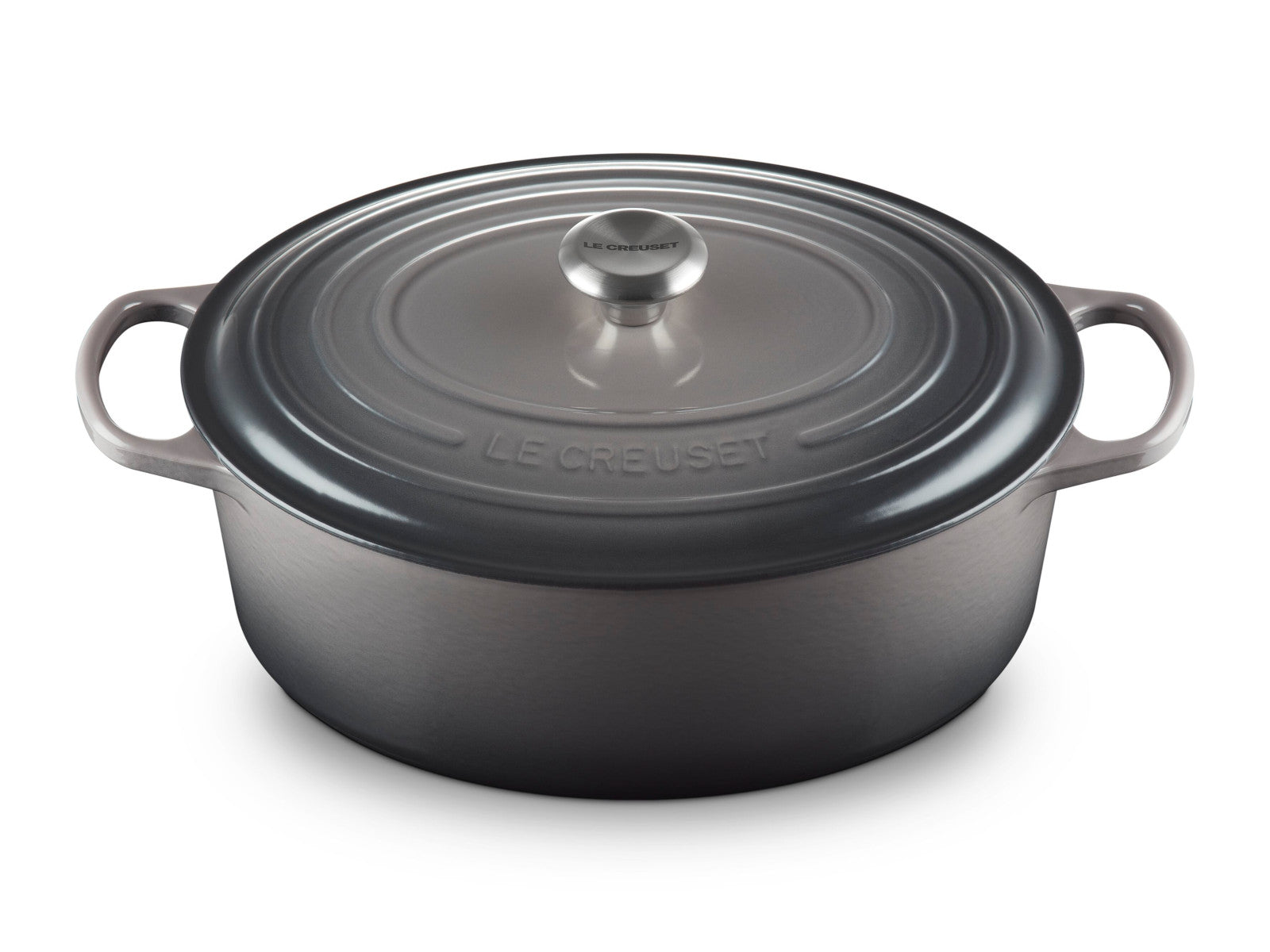 Le Creuset Bräter Signature oval flint 33cm Freisteller 2