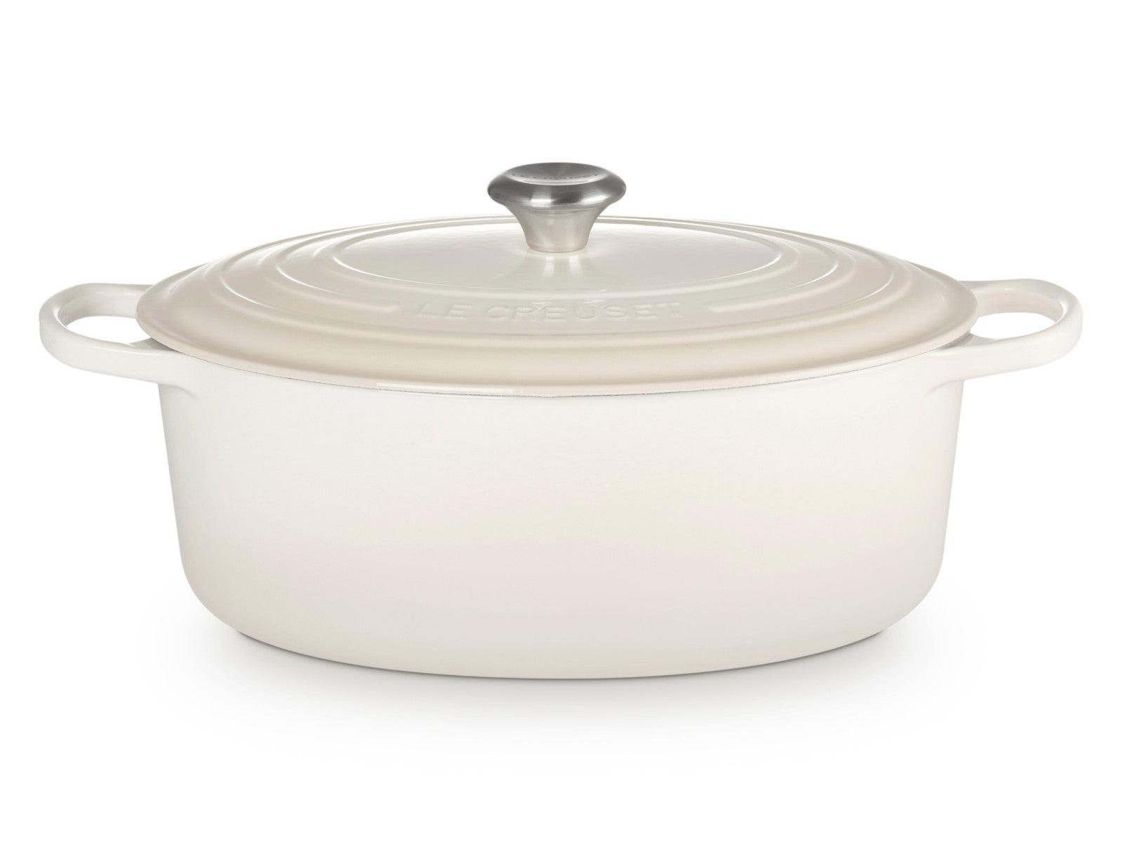 Le Creuset Bräter Signature oval meringue 33cm Freisteller 1