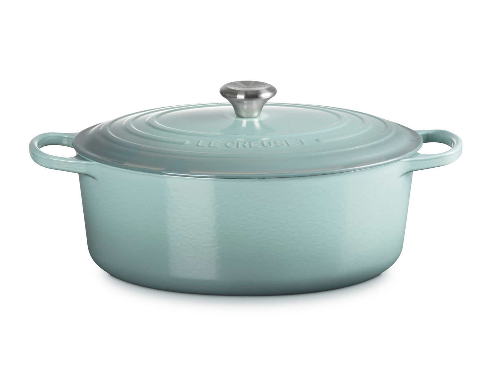 Le Creuset Bräter Signature oval sea salt 33cm Freisteller 1