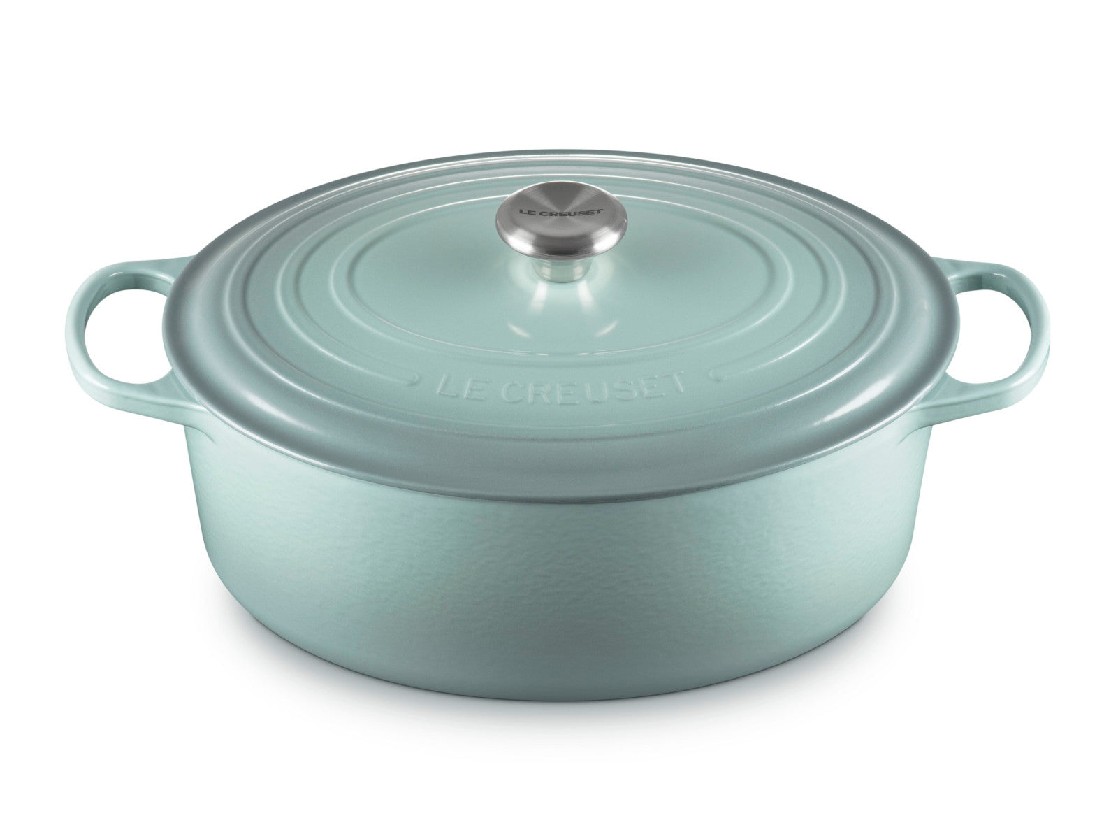 Le Creuset Bräter Signature oval sea salt 33cm Freisteller 2