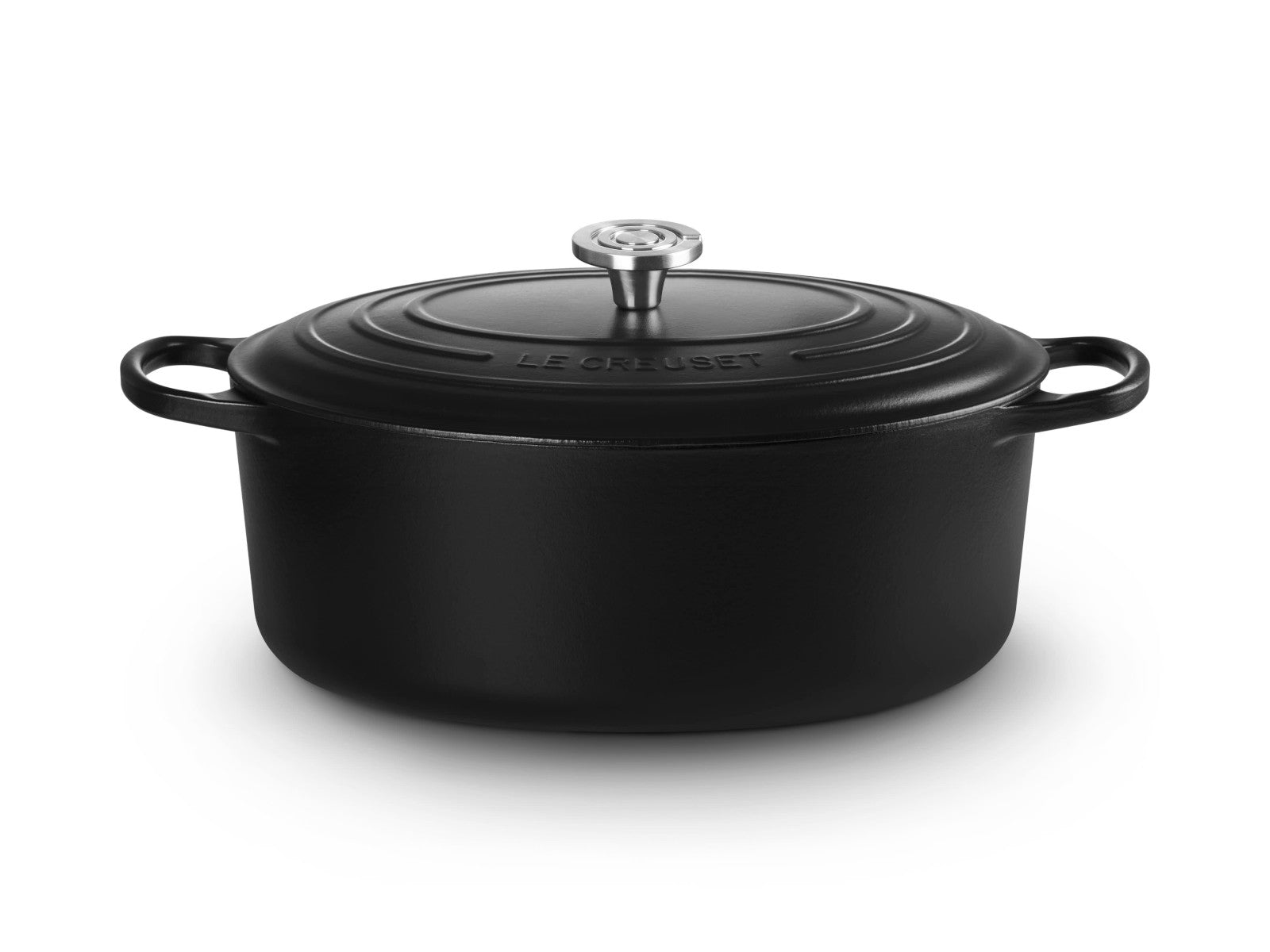 Le Creuset Bräter Signature oval schwarz matt 35cm - Produktbild 1
