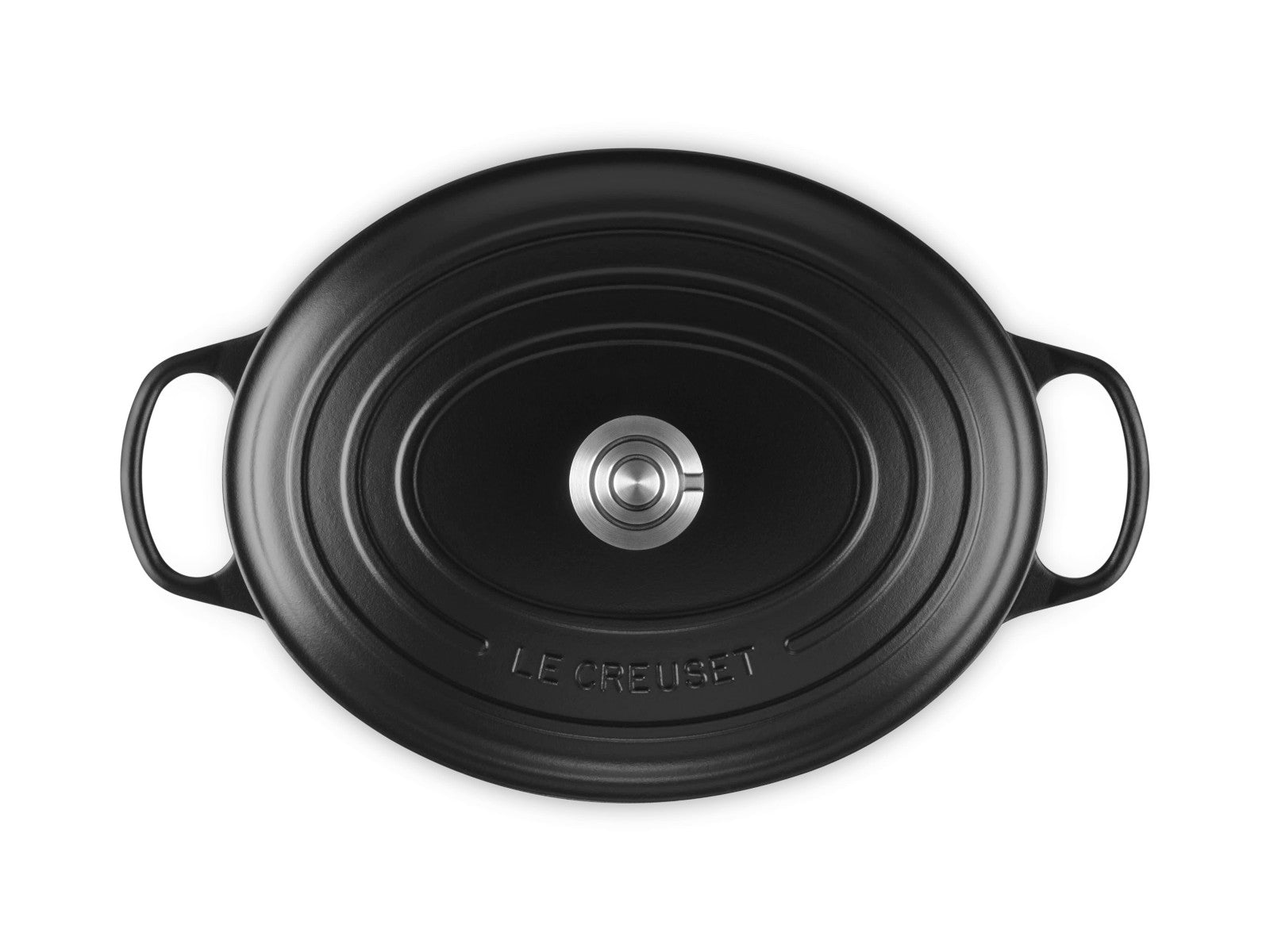 Le Creuset Bräter Signature oval schwarz matt 35cm - Produktbild 4