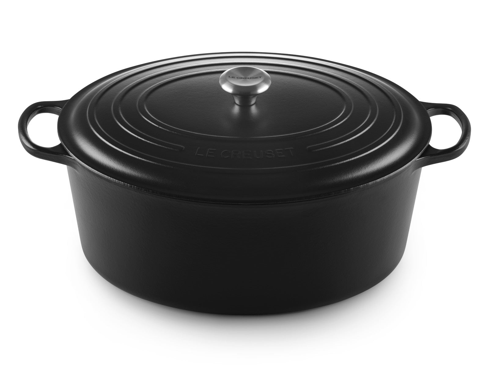 Le Creuset Bräter Signature oval schwarz matt 40cm Freisteller 1