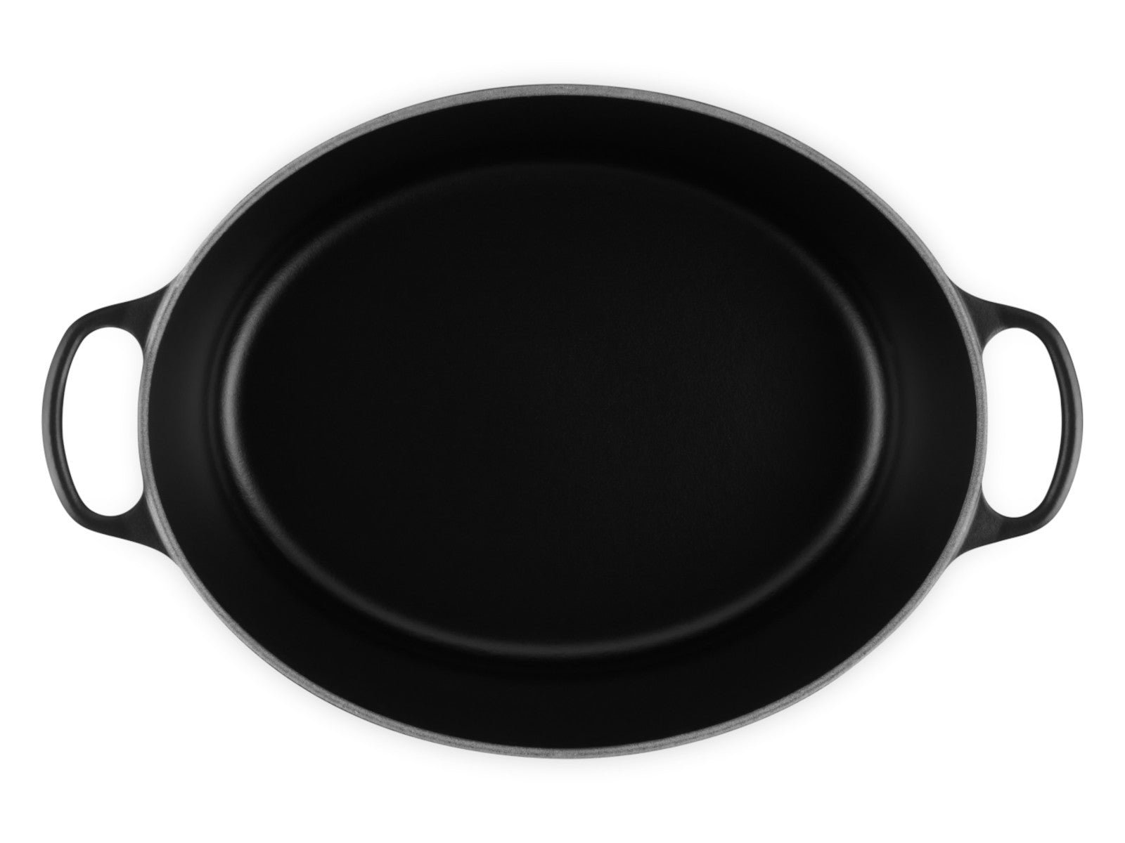 Le Creuset Bräter Signature oval schwarz matt 40cm Freisteller 3