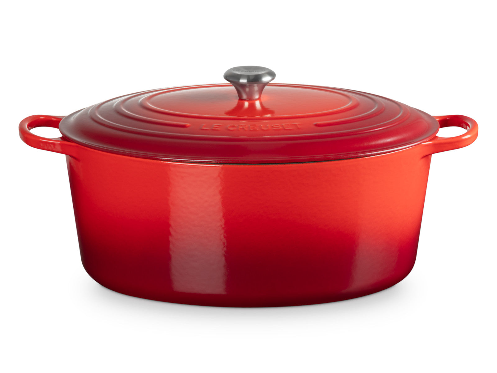 Le Creuset Bräter Signature oval kirschrot 40cm Freisteller 2