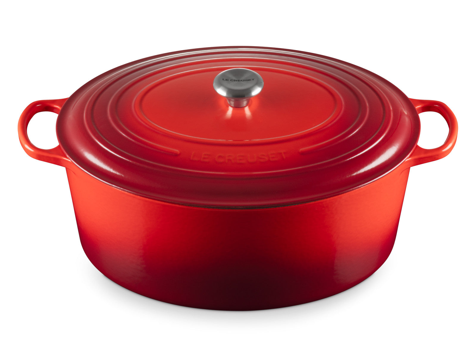 Le Creuset Bräter Signature oval kirschrot 40cm Freisteller 1
