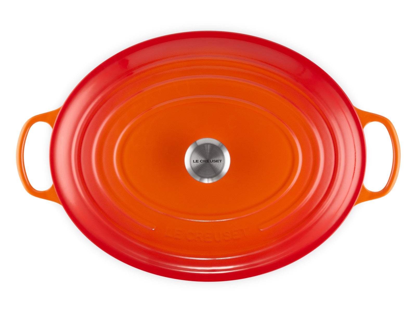 Le Creuset Bräter Signature oval ofenrot 40cm Freisteller 5