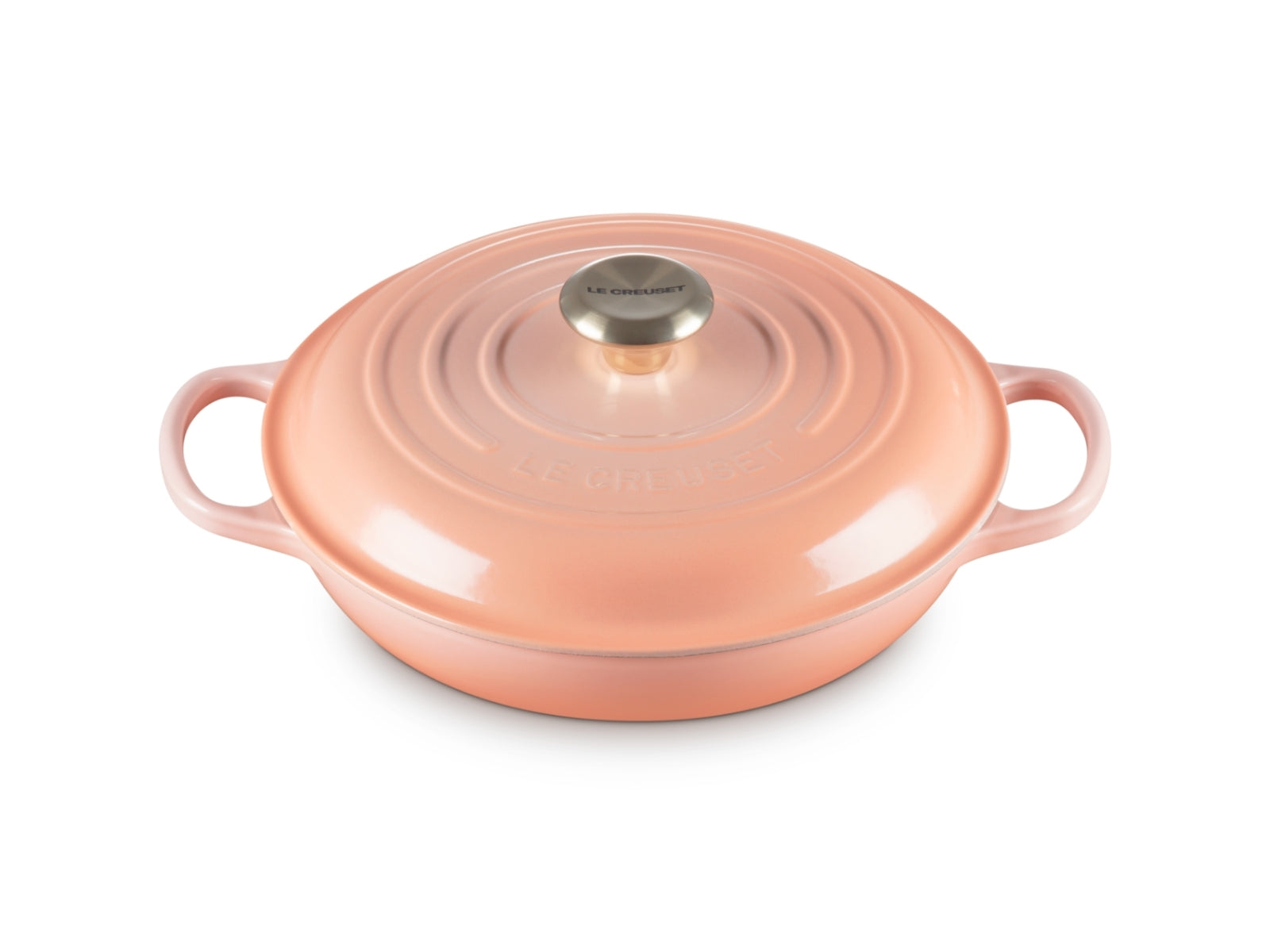 Le Creuset Gourmet-Profitopf Signature rund mit Goldknopf pêche 26cm - Produktbild 2