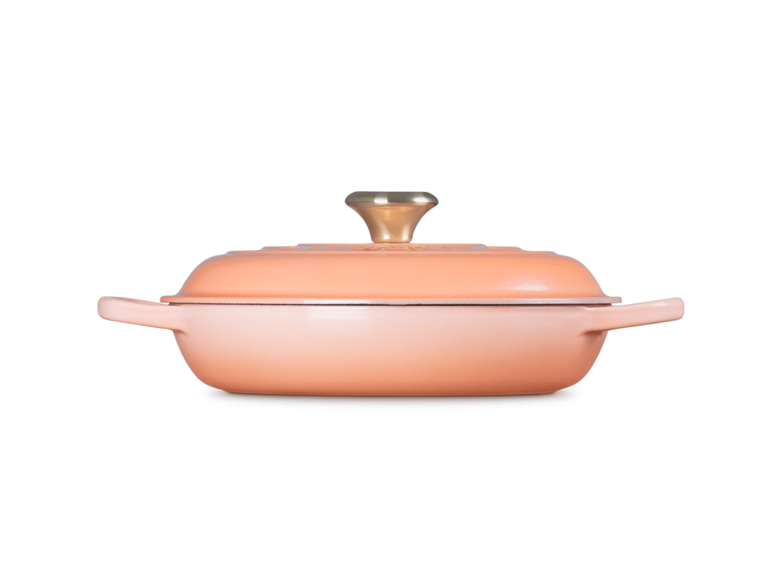 Le Creuset Gourmet-Profitopf Signature rund mit Goldknopf pêche 26cm - Produktbild 3