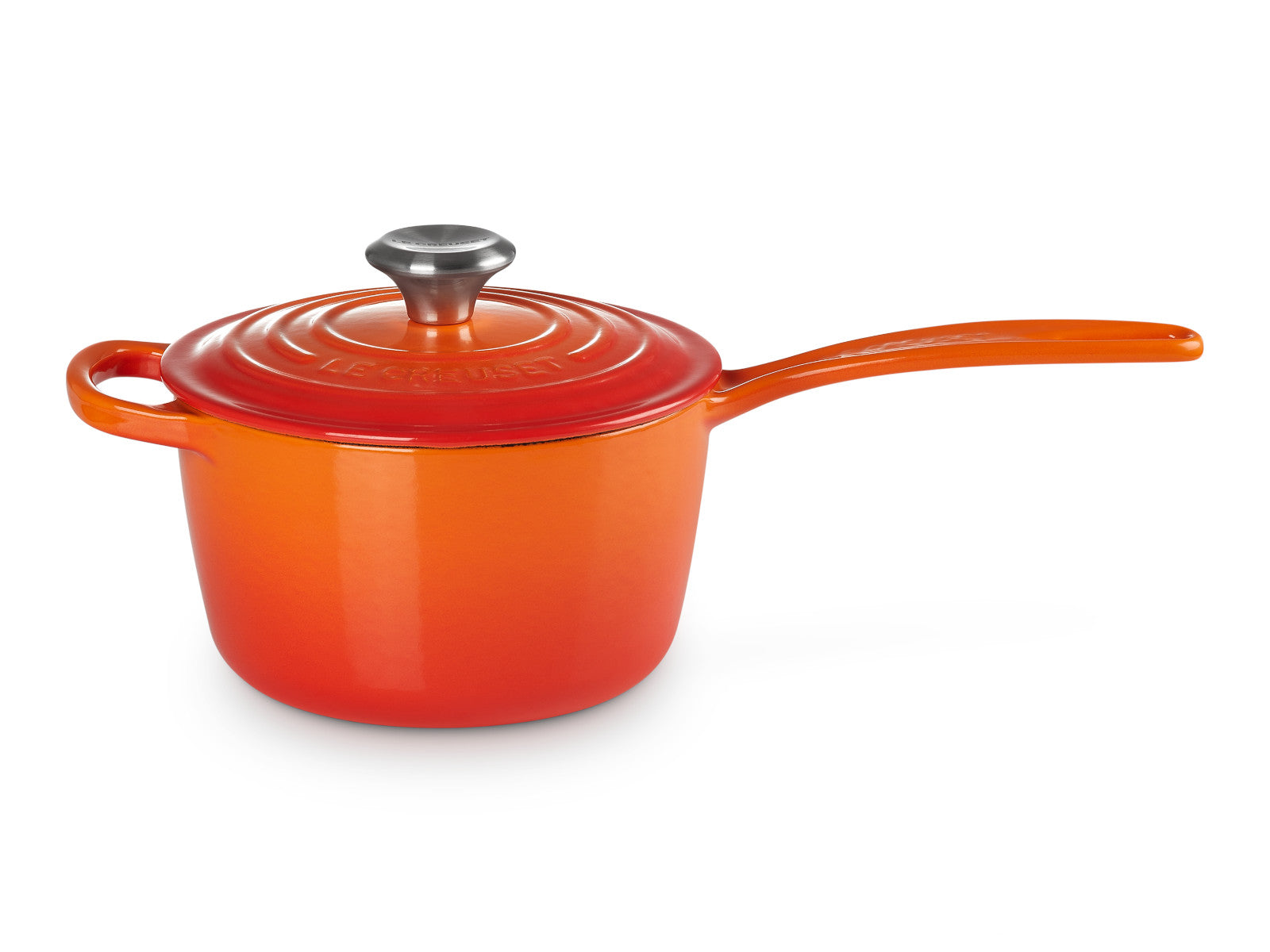 Le Creuset Stielkassete Signature rund ofenrot 16cm Freisteller 1