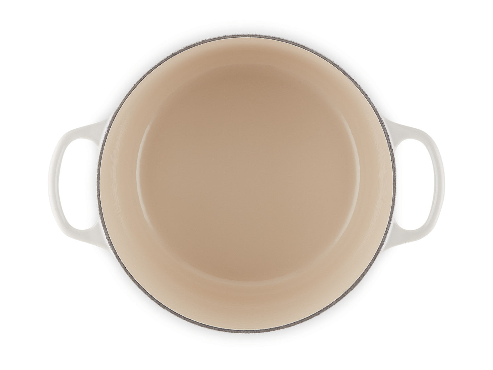 Le Creuset Bräter hoch Signature rund meringue 24cm Freisteller 3