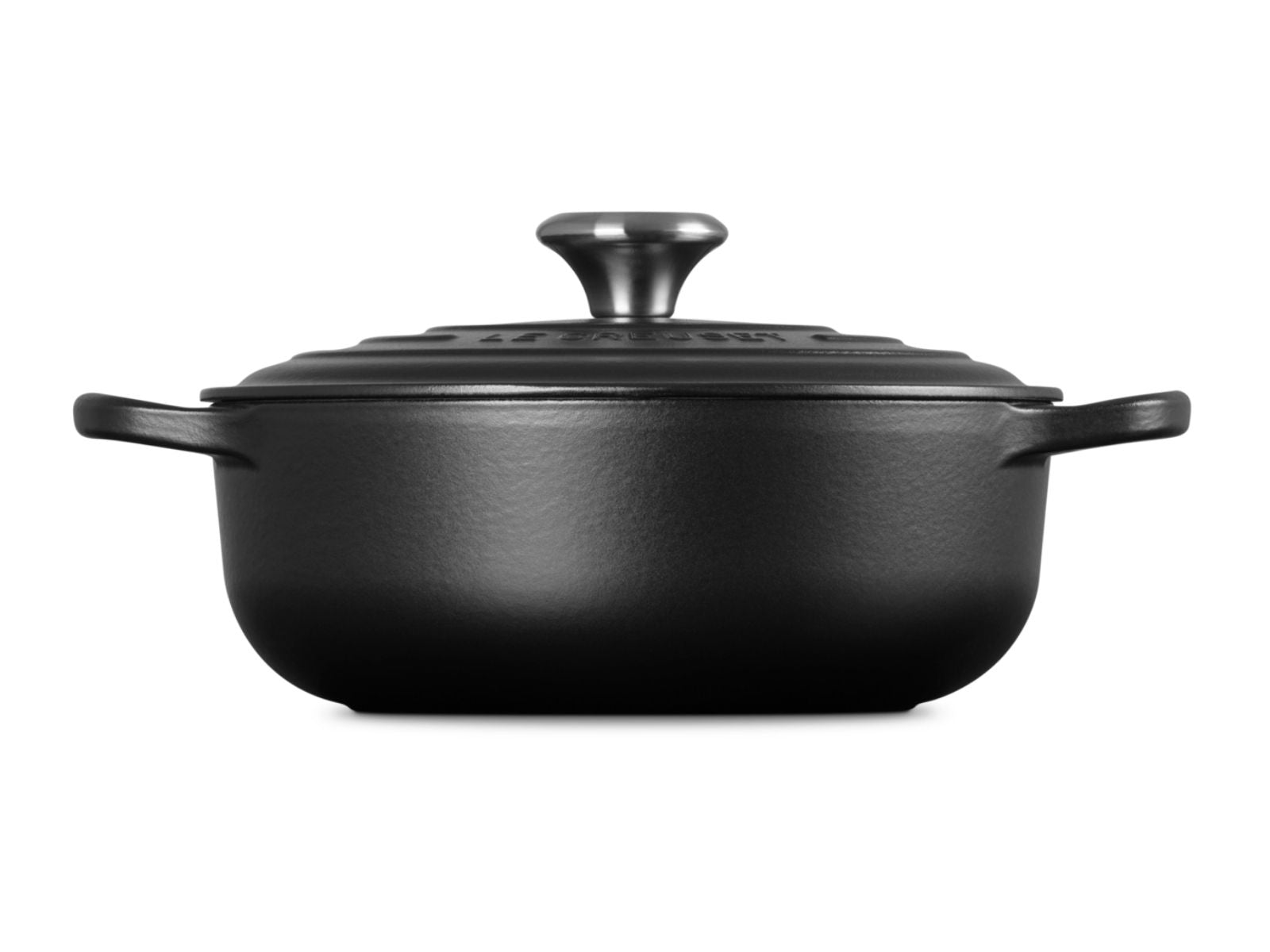 Le Creuset Sauteuse Signature rund schwarz matt 24cm - Produktbild 2