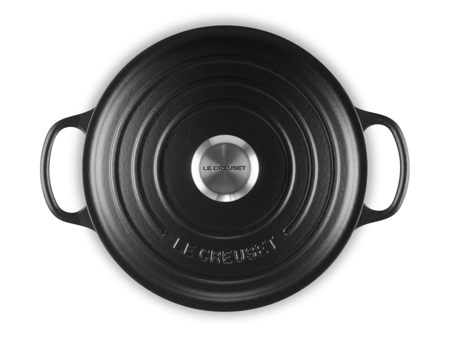 Le Creuset Sauteuse Signature rund schwarz matt 24cm - Produktbild 3