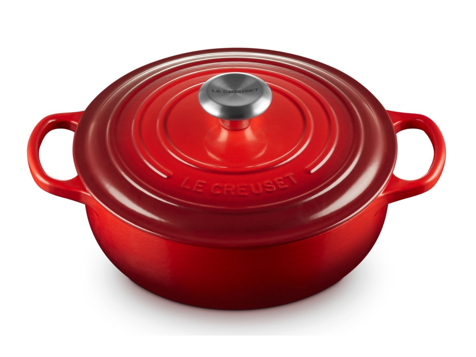 Le Creuset Sauteuse Signature rund kirschrot 24cm - Produktbild 2