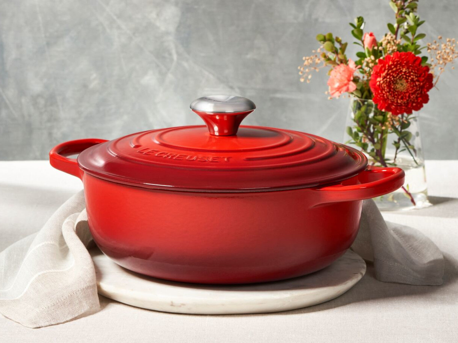 Le Creuset Sauteuse Signature rund kirschrot 24cm - Produktbild 9