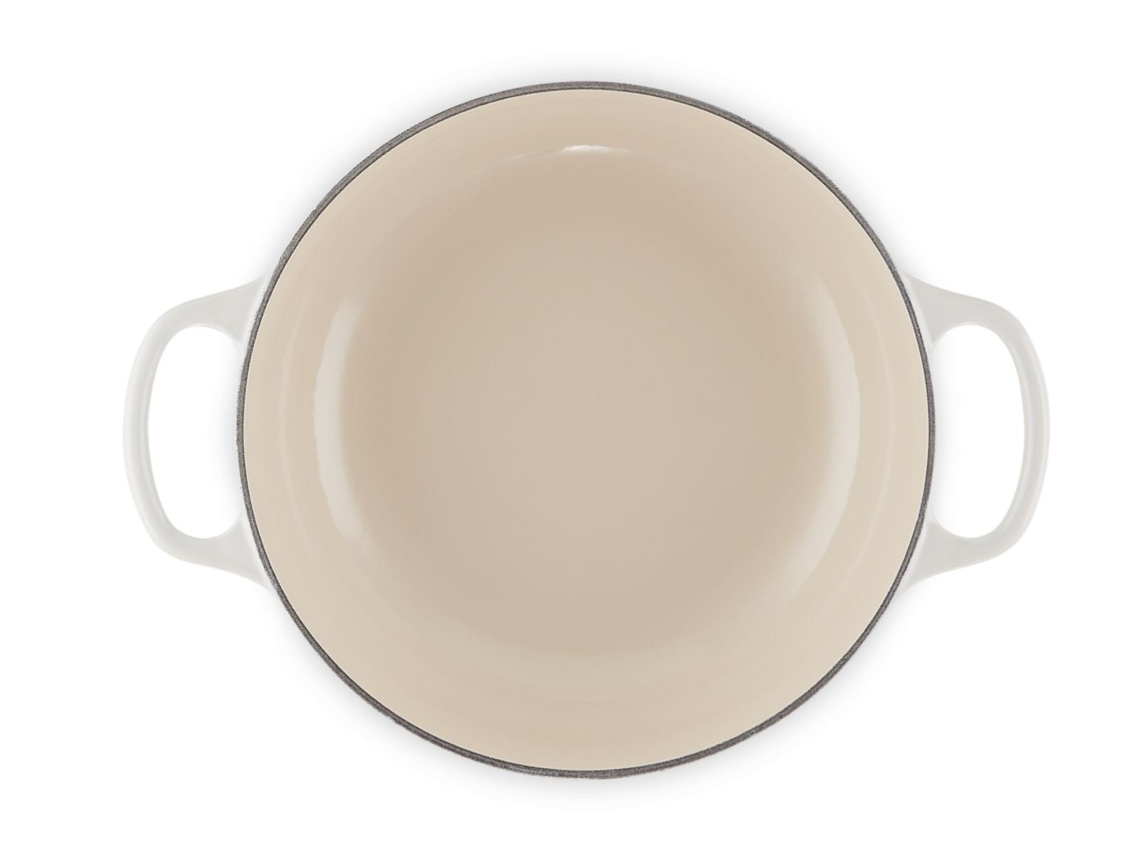 Le Creuset Sauteuse Signature rund meringue 24cm - Produktbild 4