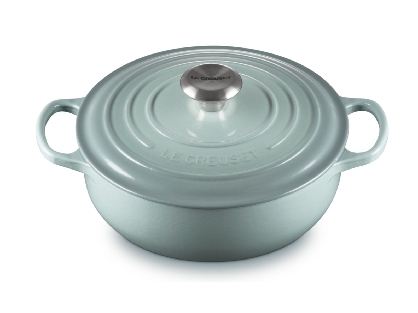 Le Creuset Sauteuse Signature rund sea salt 24cm - Produktbild 2