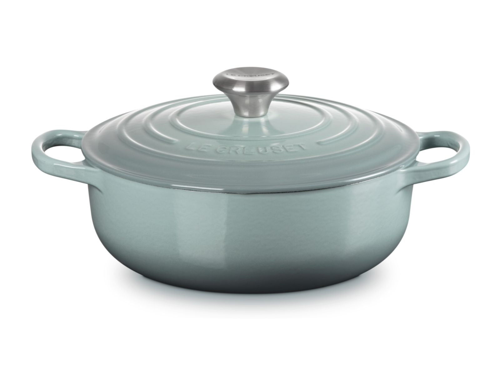 Le Creuset Sauteuse Signature rund sea salt 24cm