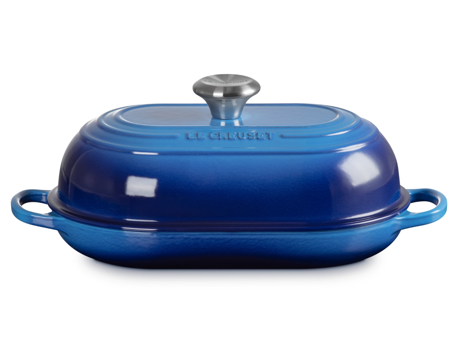 Le Creuset Brot Bräter Signature oval azure 29cm - Produktbild 1