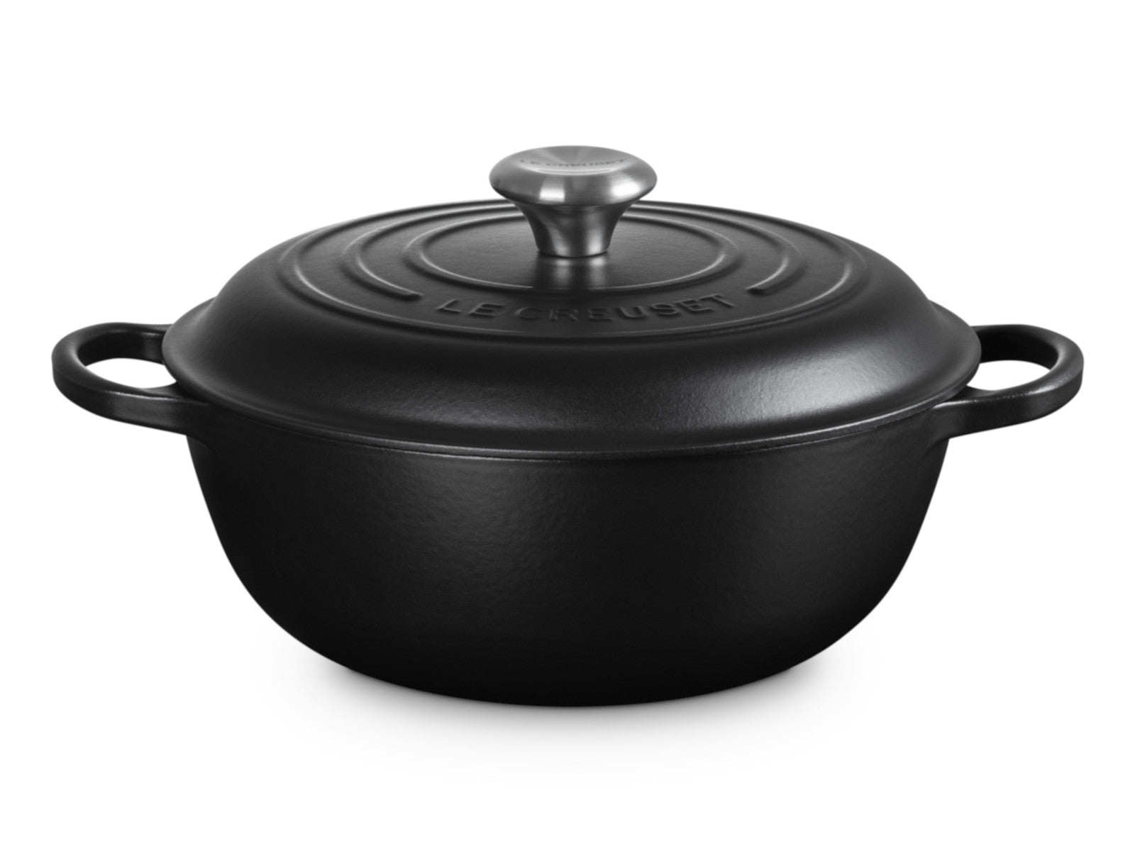 Le Creuset Stew Pot Signature rund schwarz matt 26cm Freisteller 1