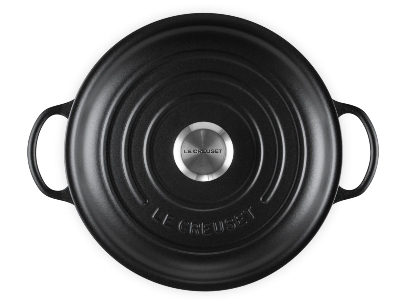 Le Creuset Stew Pot Signature rund schwarz matt 26cm Freisteller 5